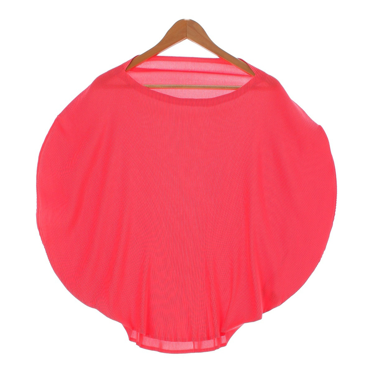 PLEATS PLEASE ISSEY  Pleated balloon poncho Tops Cut and sewn Blouses PP63-FK303 pink