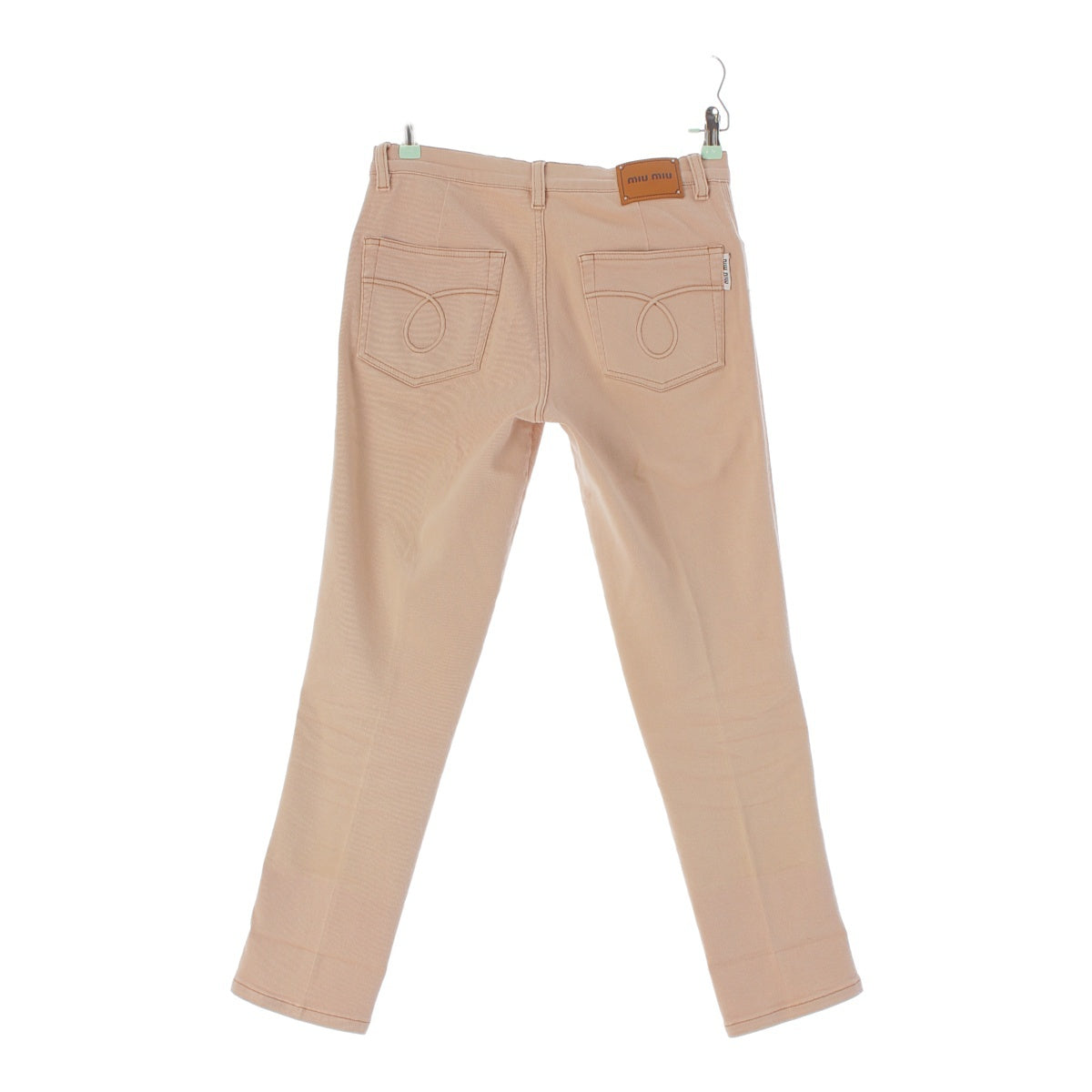 MIUMIU cotton straight Pants Bottoms MP1215 pink 40