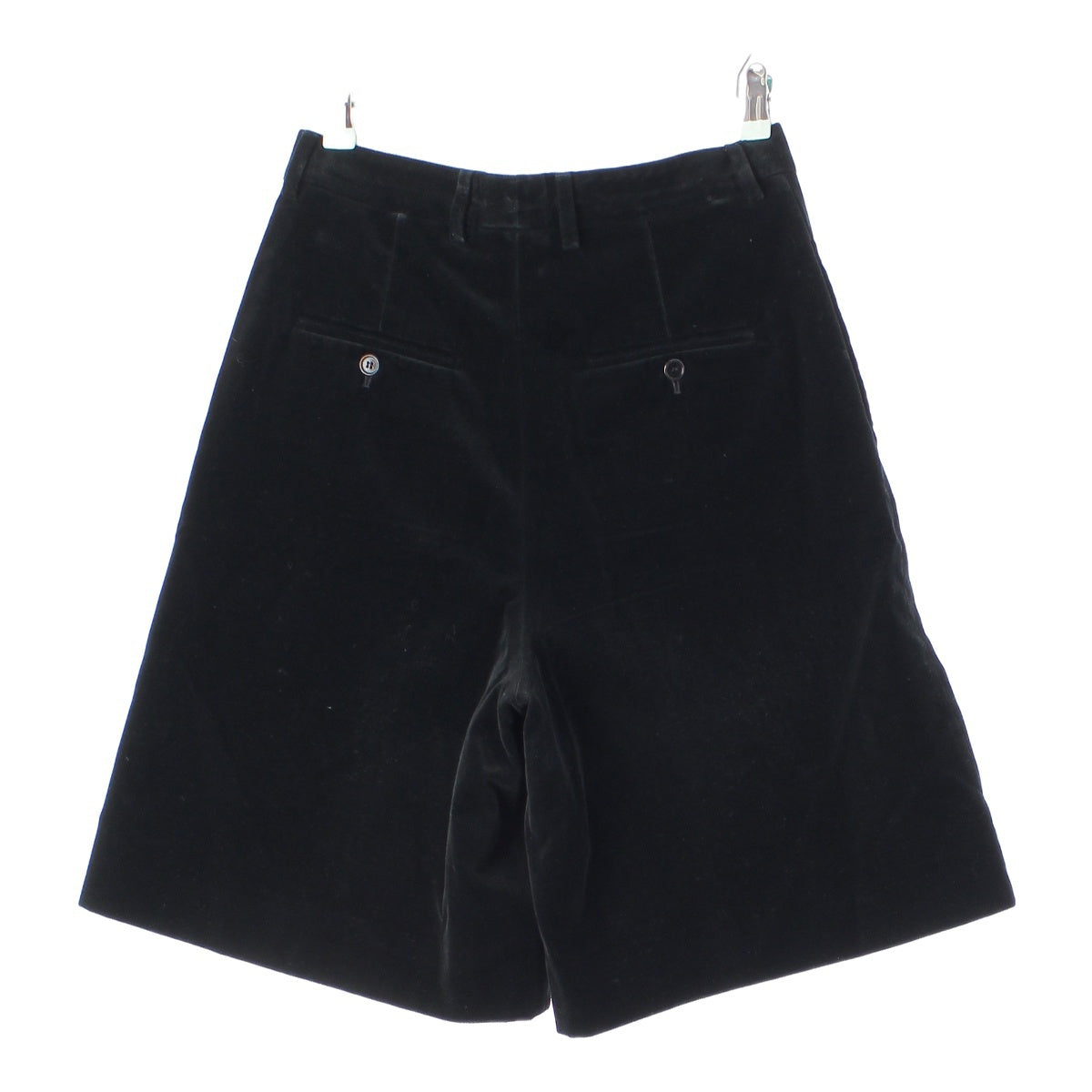 CELINE 20AW Edith Reman velvet short Pants Culotte skirt 2P443226Ⅾ black 40