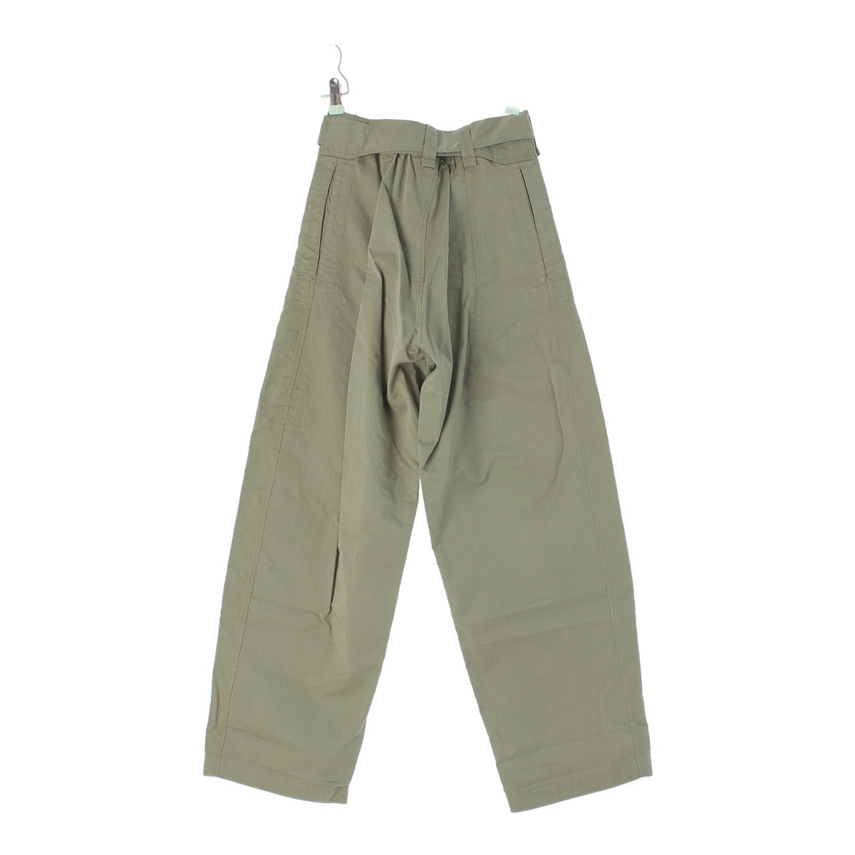 Drawer 24Stainless Steel silk Wide gabardine belt Pants Bottoms Slacks 6514-299-1421 khaki 34