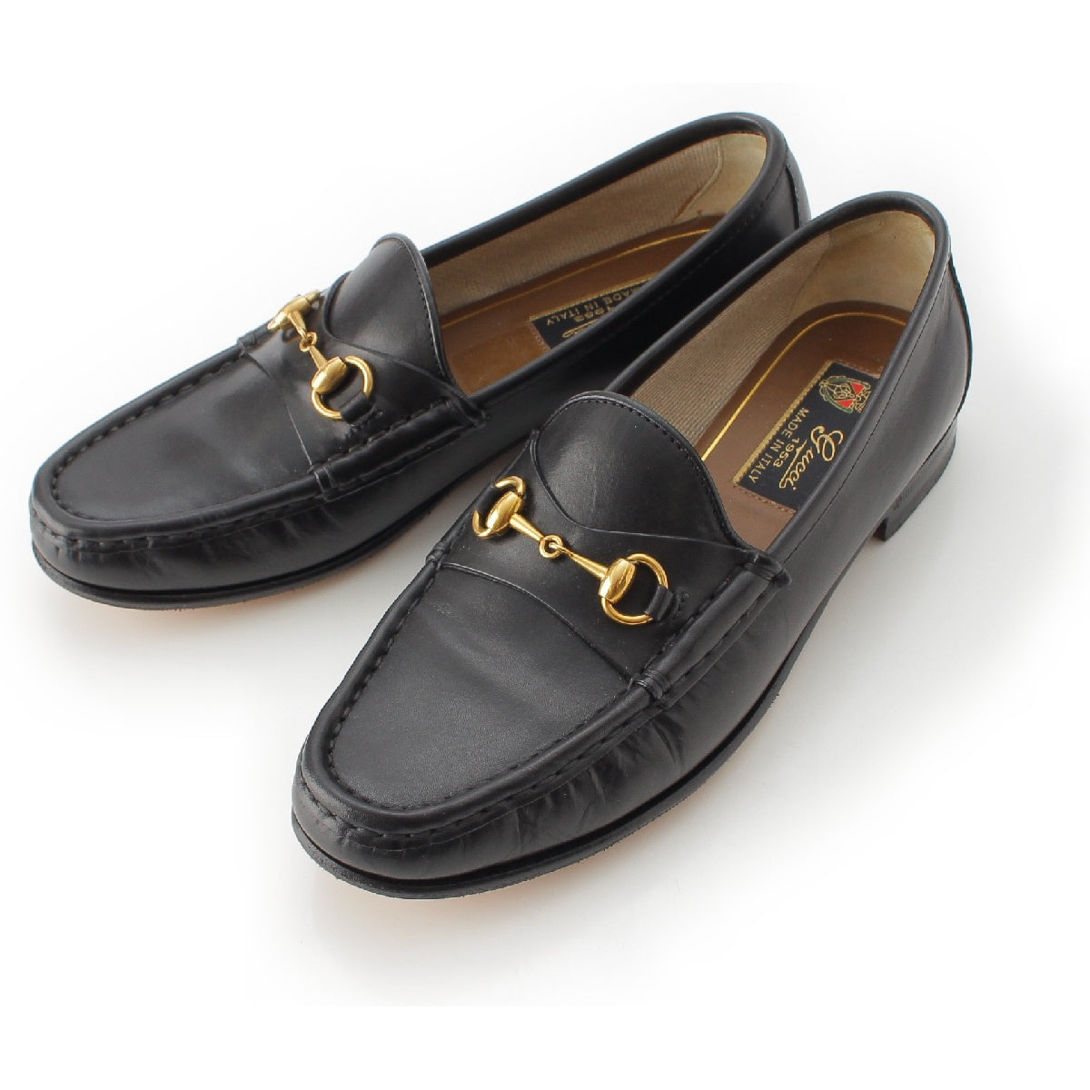 GUCCI Horsebit leather 1953 Collection loafers shoes black