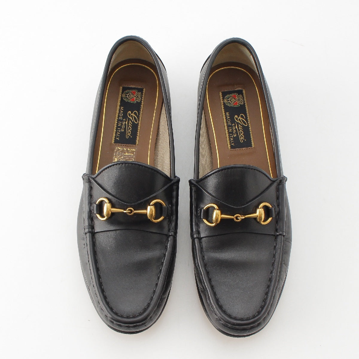 GUCCI Horsebit leather 1953 Collection loafers shoes black