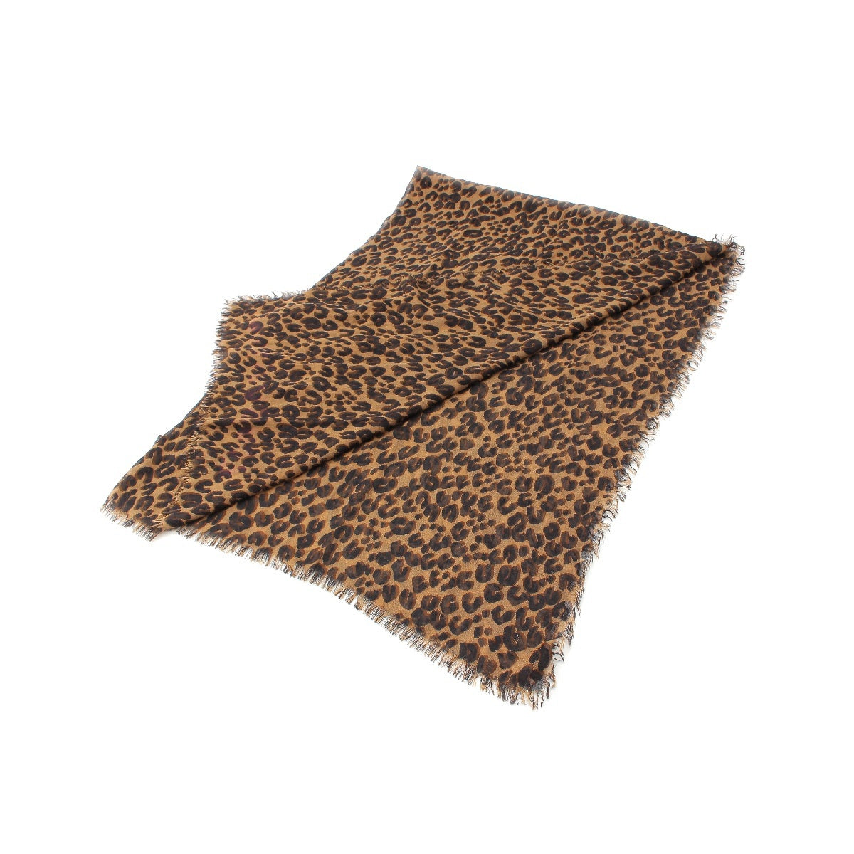 LOUIS VUITTON Graffiti cashmere silk Fringe Leopard Pattern Leopard Large Stall Scarves & Shawls M72115 Brown