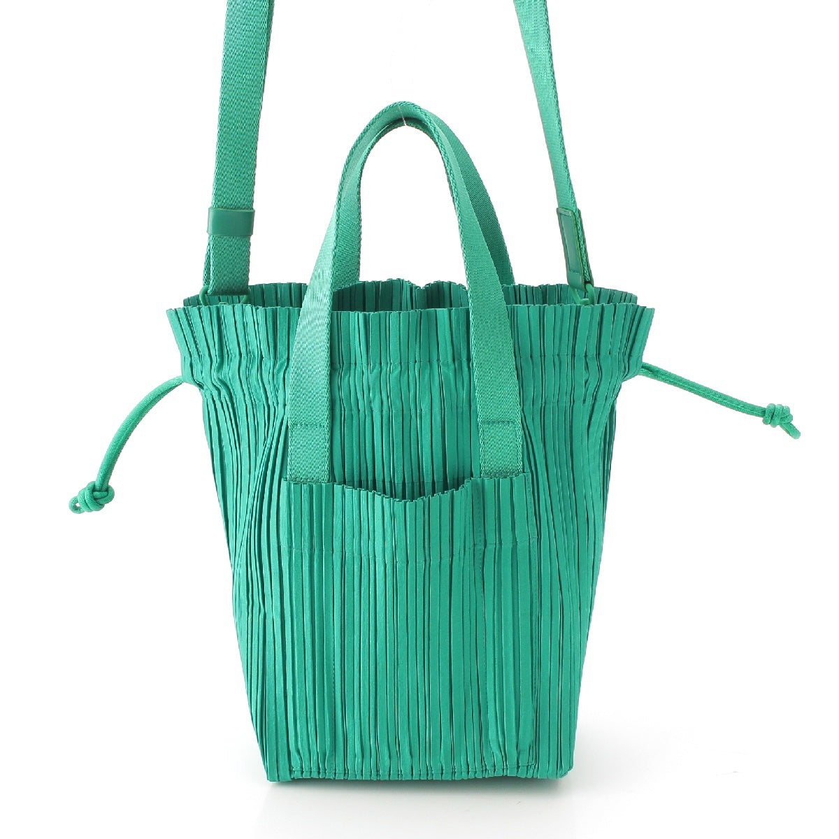 PLEATS PLEASE ISSEY  Drawstring Drawstring 2WAY Shoulder Mini Tote Bag PP32AG601 green