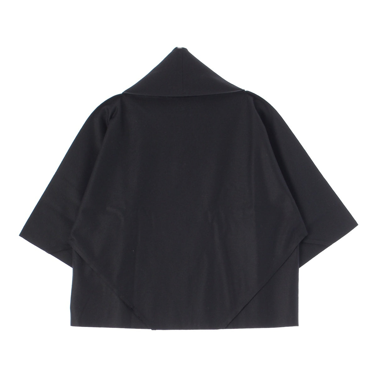 ISSEY MIYAKE 132.5 Wool nylon Pyramid top, modified, half-sleeve blouse Tops cut IL33FJ347 black 3