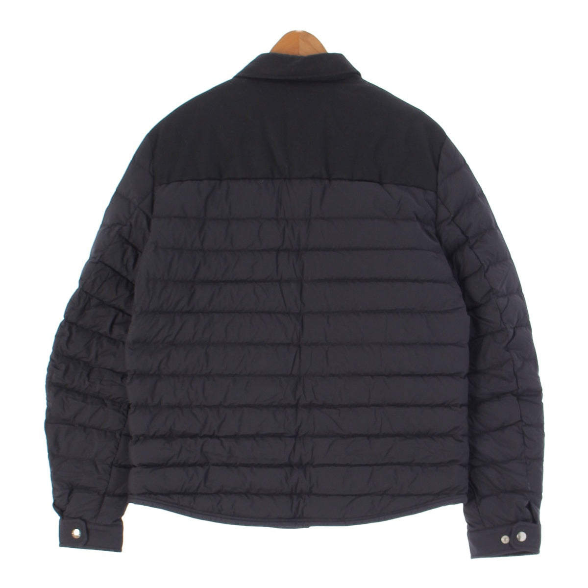 MONCLER 23 years Fauscoum down Wool twill panel quilting Down jacket outer black 5