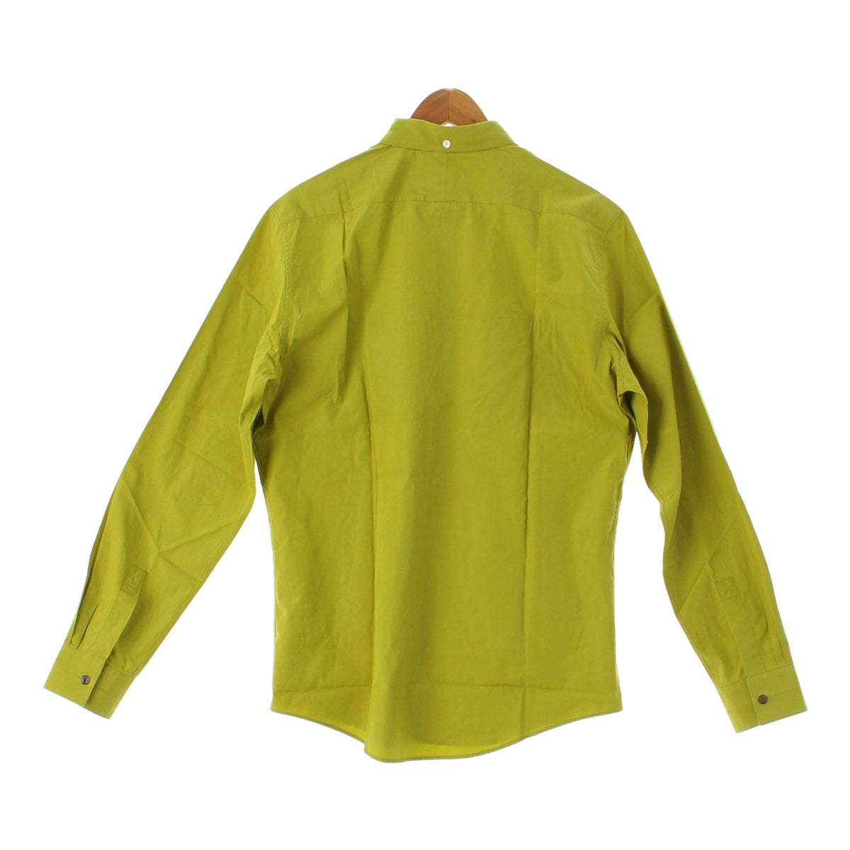 HERMES Serie cotton Button down Long sleeve shirt Tops blouse green 41