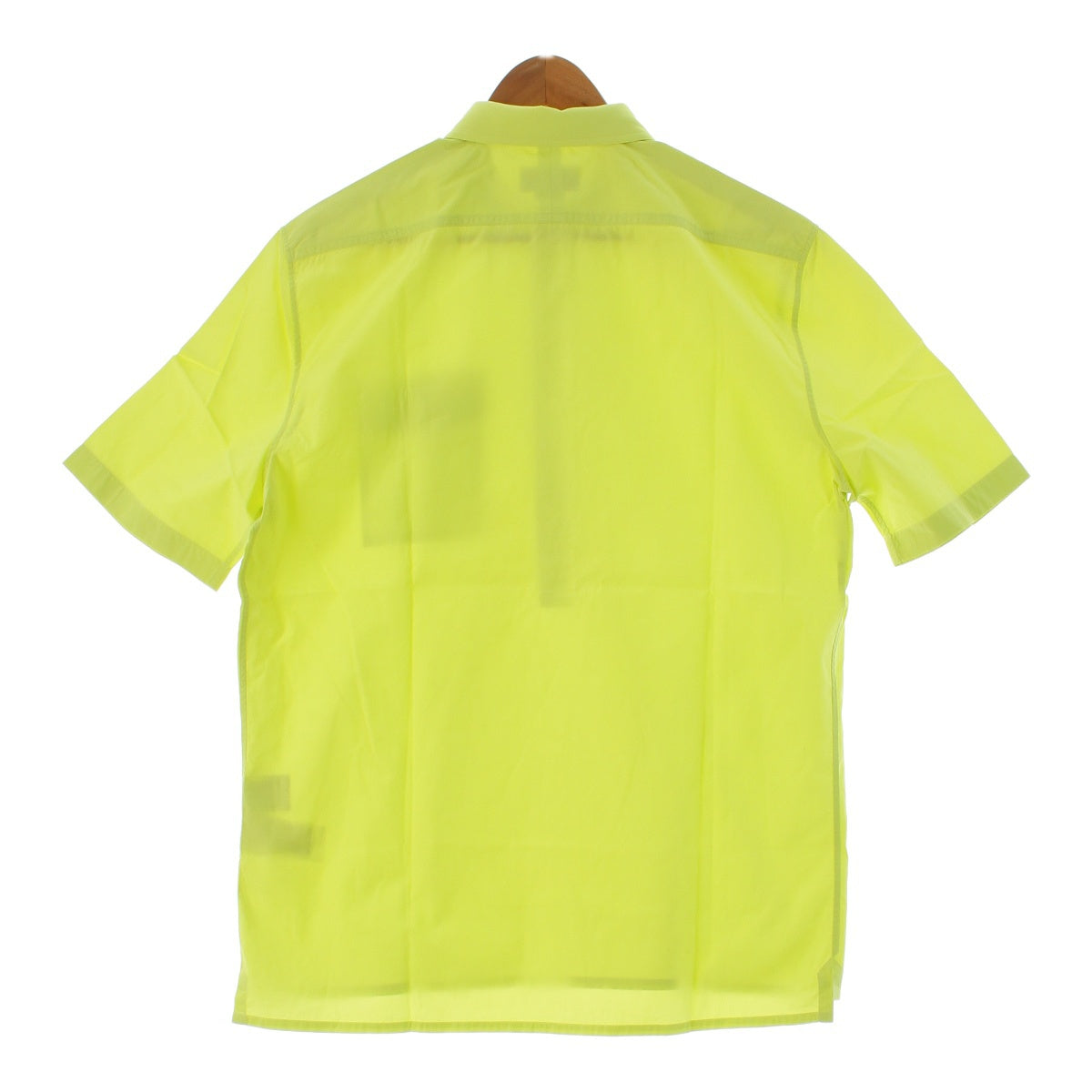 HERMES cotton Polo Short sleeve shirt Tops blouse lime green 40