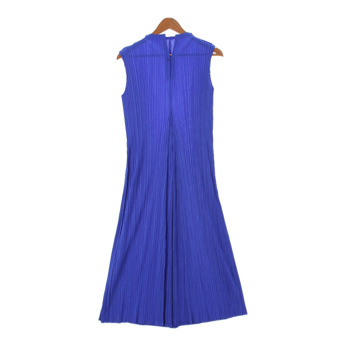 Pleated Please Issey Miyake Sleeveless Long Dress PP51-JH207 Blue 2