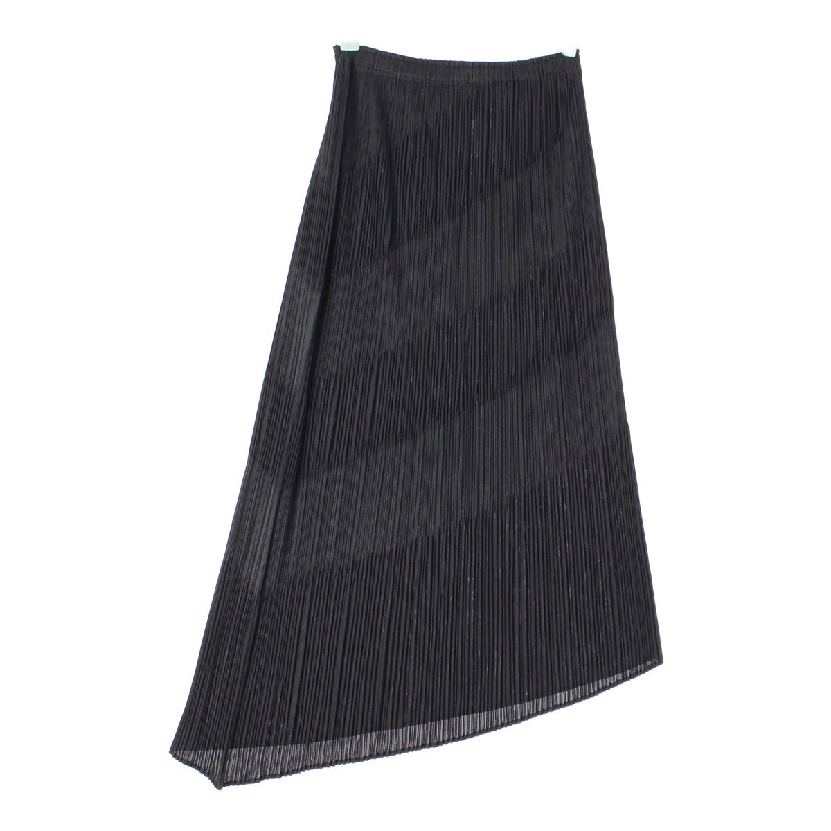 Pleated Please Issey Miyake Diagonal Line Skirt PP51-JG865 Black 3