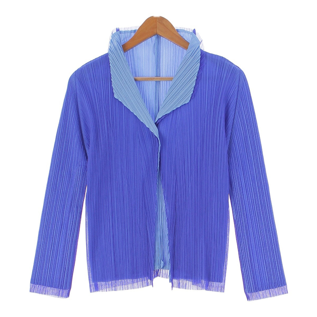 Pleated Please Cut and Sewn Cardigan Ensemble PP11-JK673/PP11-J0674 Blue