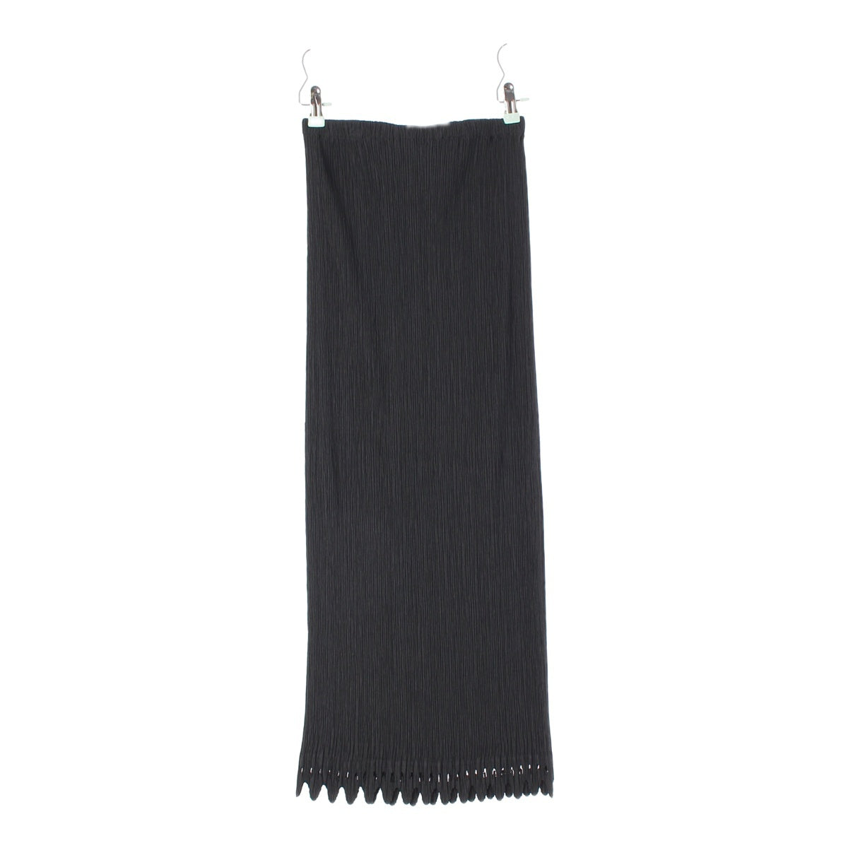 ISSEY MIYAKE polyester Pleated Long Tight skirt IM04FG604 black 3