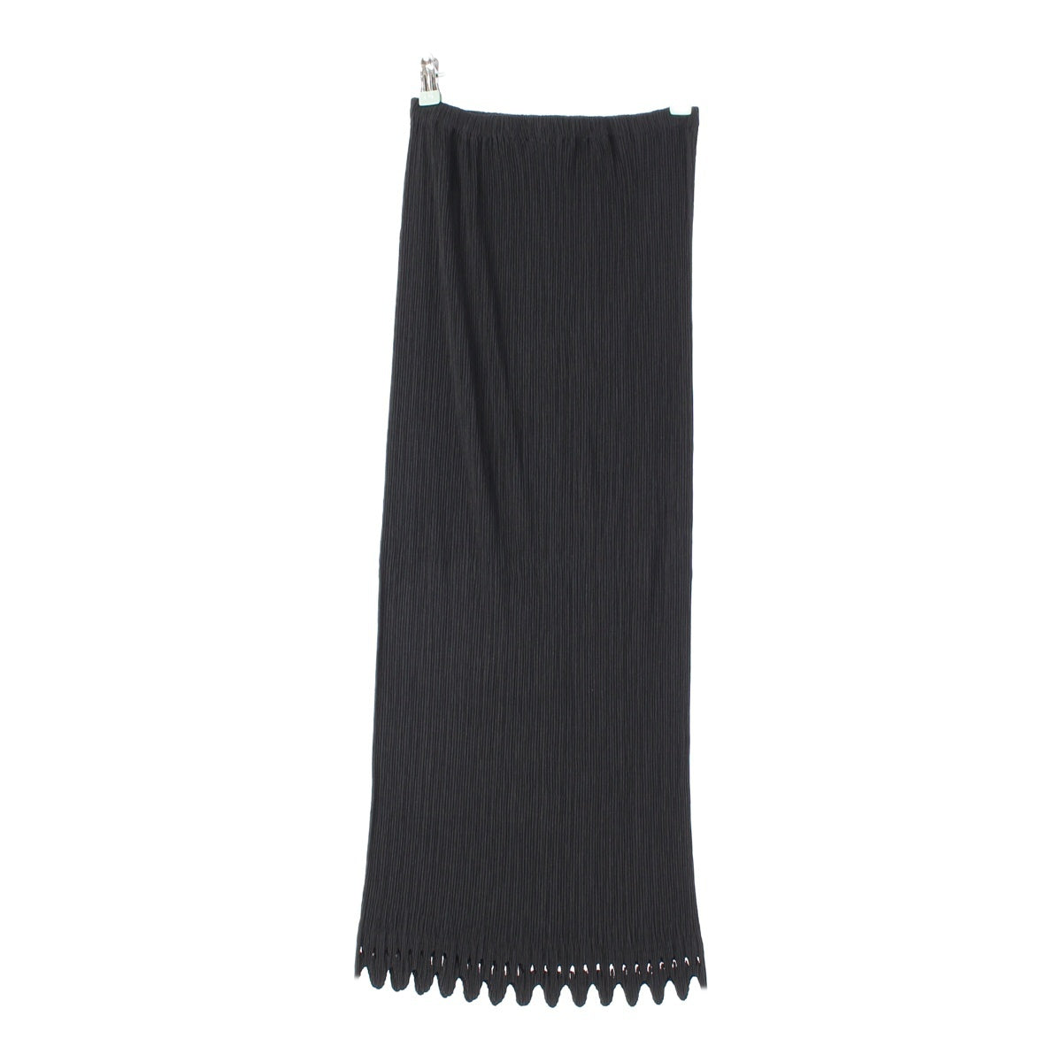 ISSEY MIYAKE polyester Pleated Long Tight skirt IM04FG604 black 3