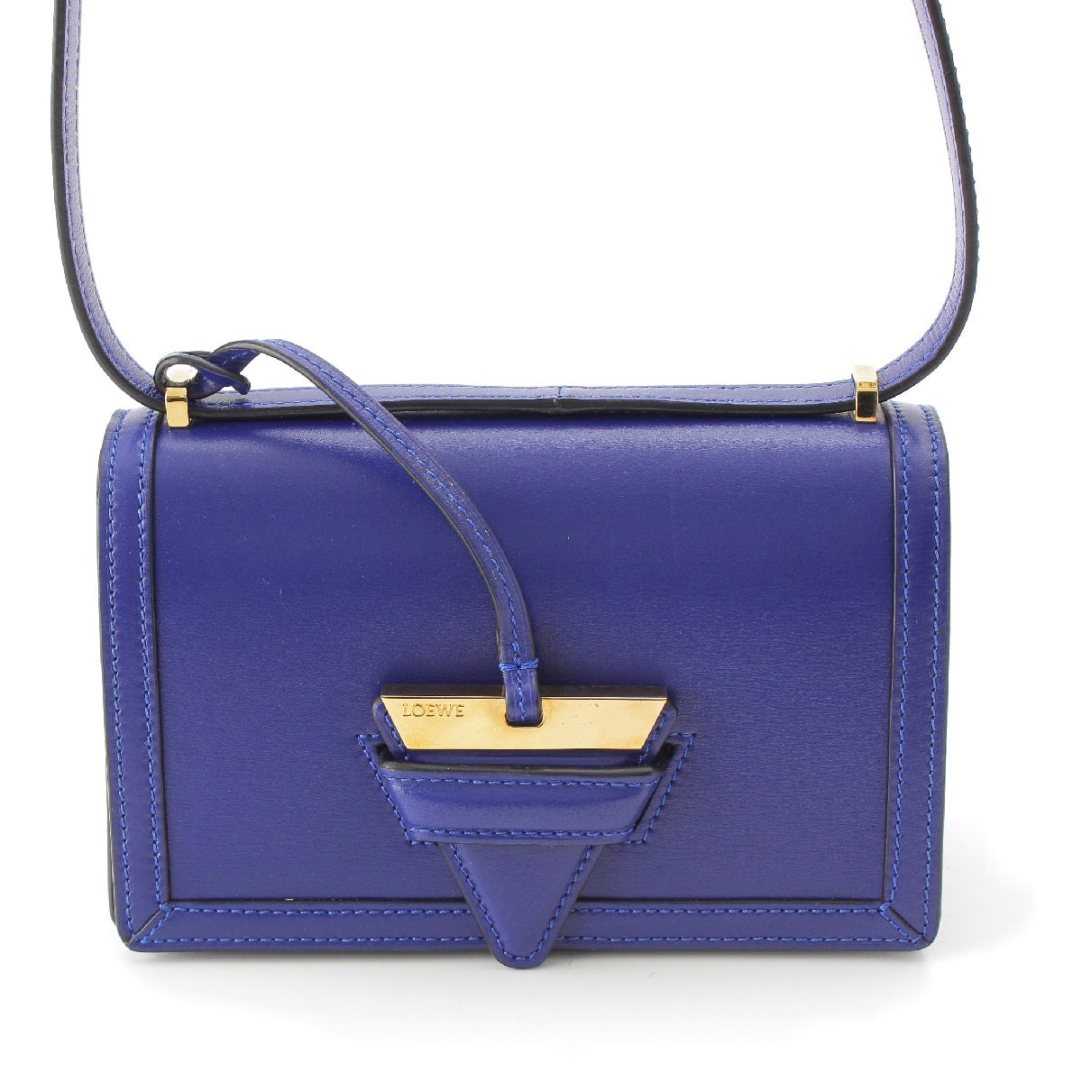 LOEWE Barcelona Small leather Shoulder Bag 302.74.P39 blue