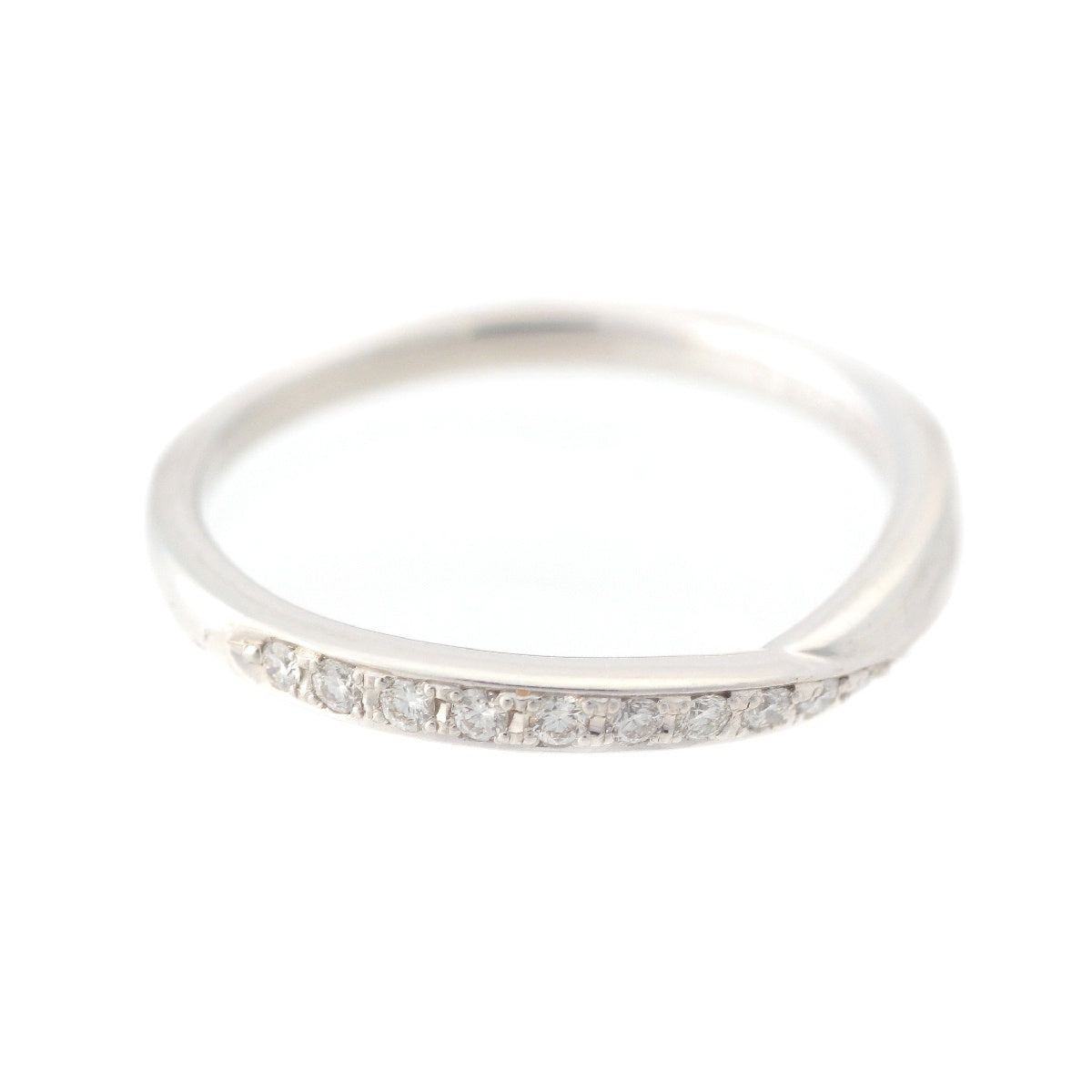 TASAKI Stile Pt950 Pavé Line Ring Accessory Jewelry D=0.07ct M766 Silver 8号