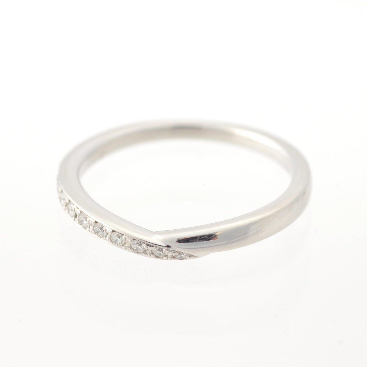 TASAKI Stile Pt950 Pavé Line Ring Accessory Jewelry D=0.07ct M766 Silver 8号