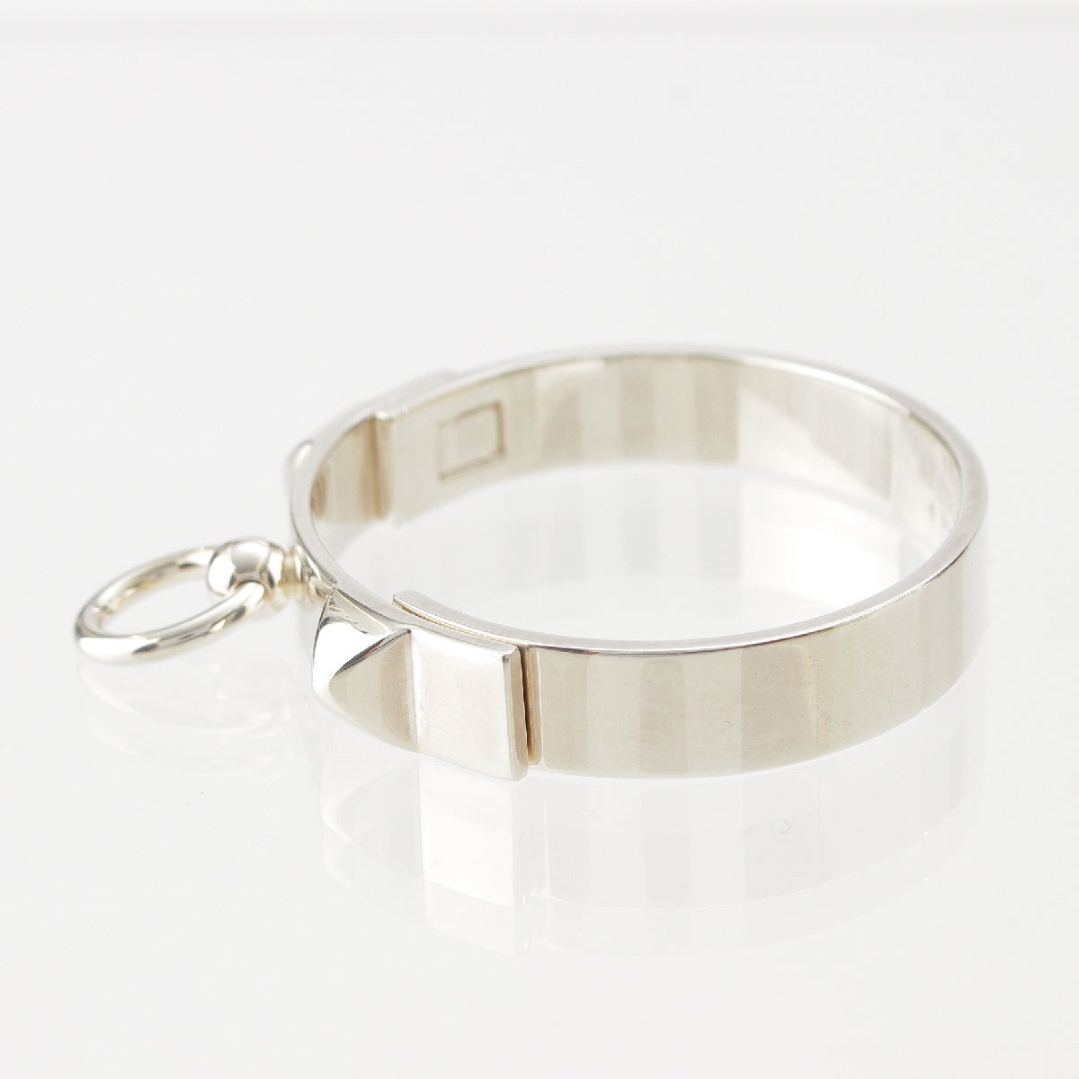 HERMES Collier de Sian SH Bangle bracelet Ag925 SV Silver LG