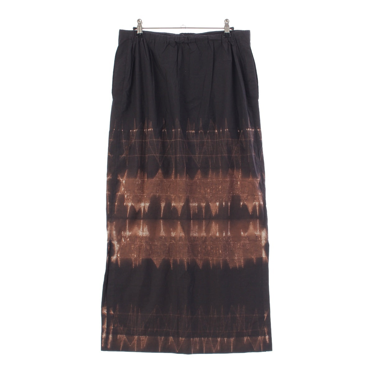 ISSEY MIYAKE PERMANENTE cotton tie dye slit vintage skirt PE01-FG147 Brown 2