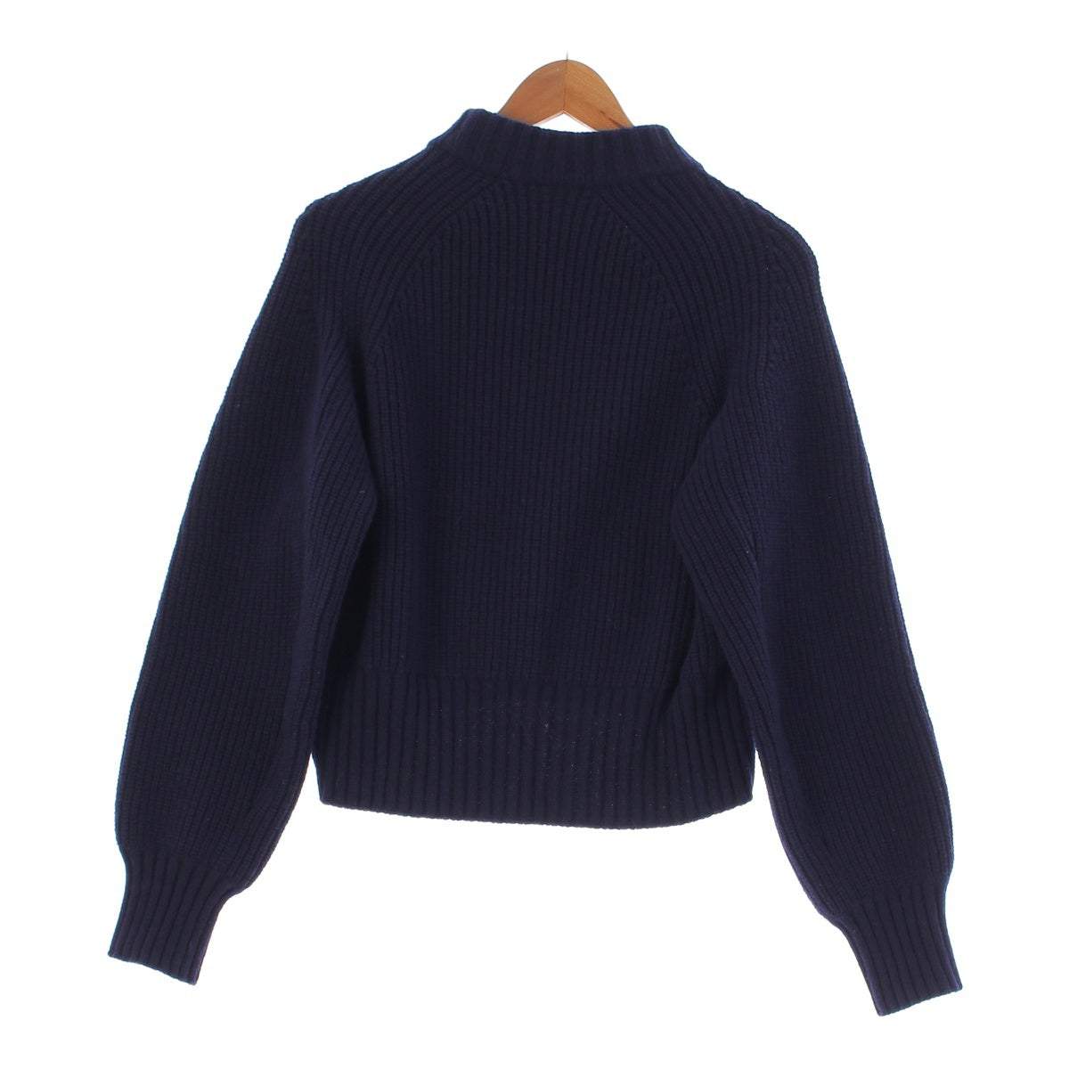 Sacai 21AW wool Rebuild the docking cable knit Sweater Tops Long Sleeve 21-05730 Navy 1