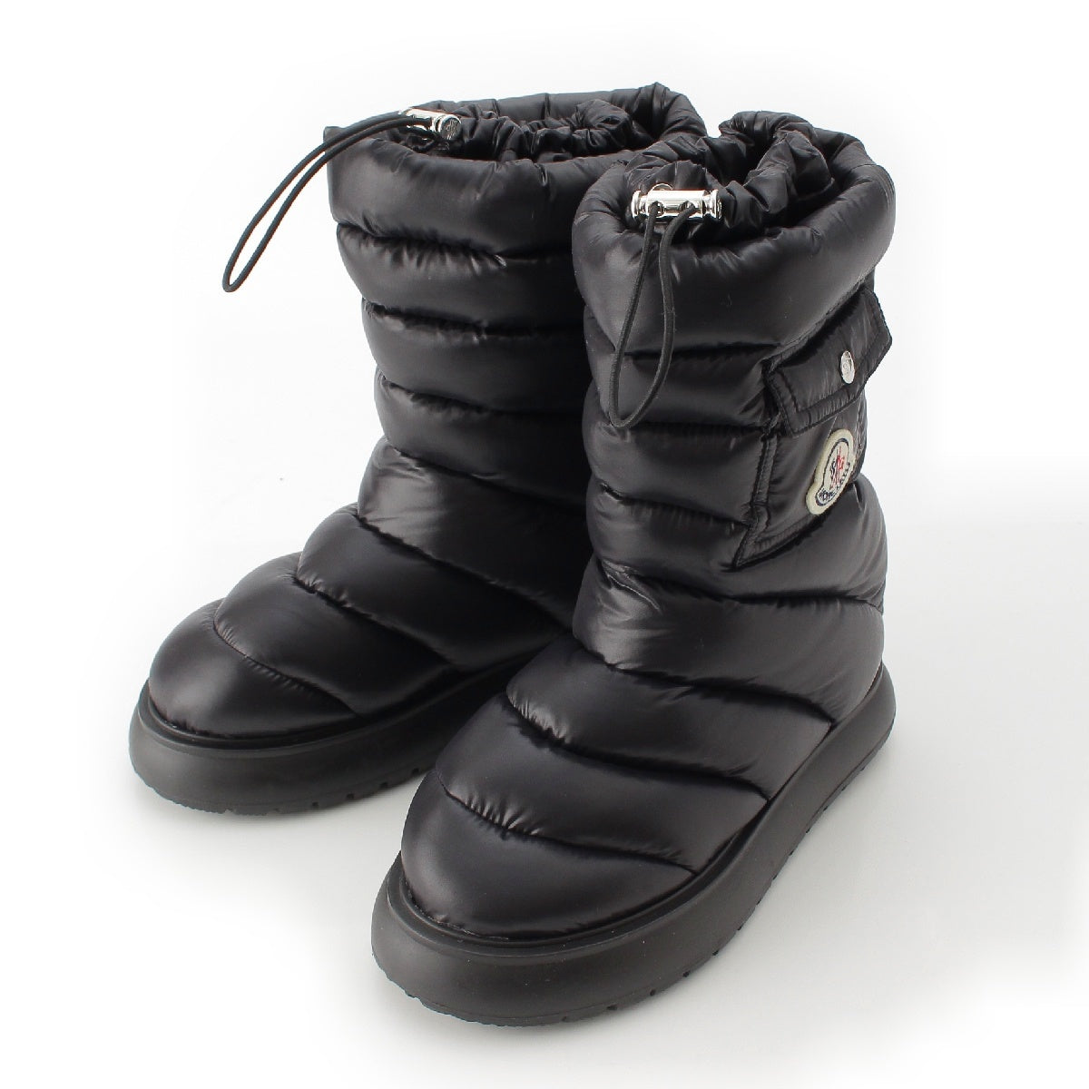 MONCLER Nylon GAIA POCKET MID DOWN boots shoes black 38