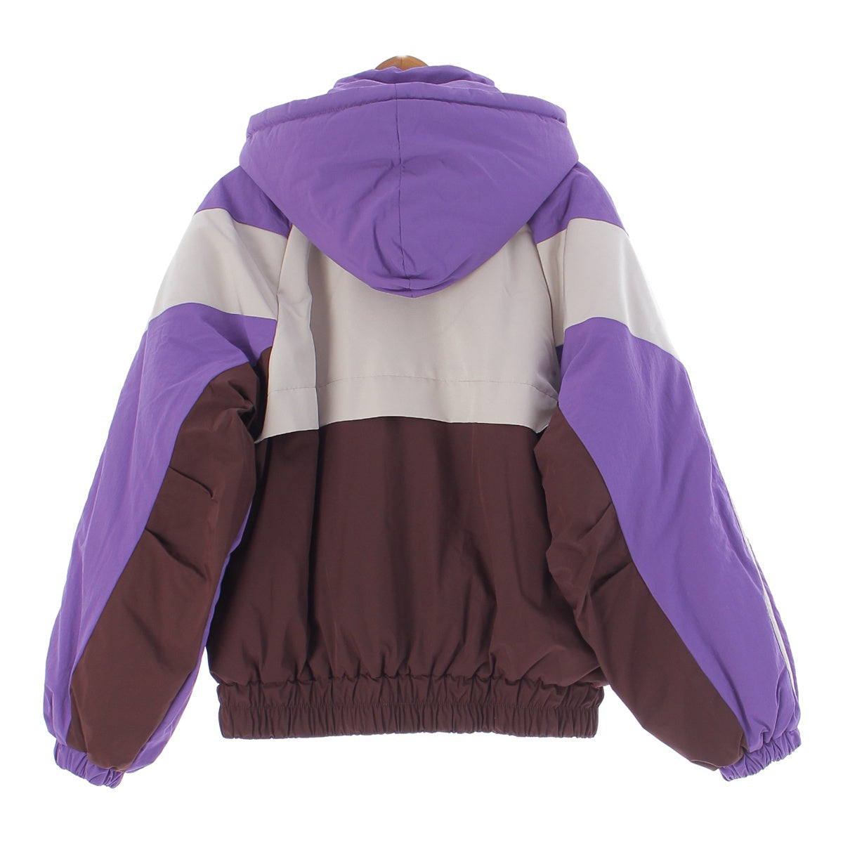 PRANK PROJECT Padded track jacket Nylon hood Blouson Parker 31232215402 Brown purple FREE