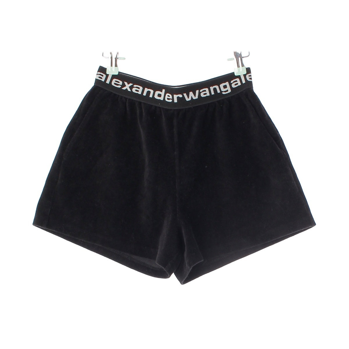 Alexander Wang cotton corduroy logo shorts Shorts Trunks Bottoms black XS