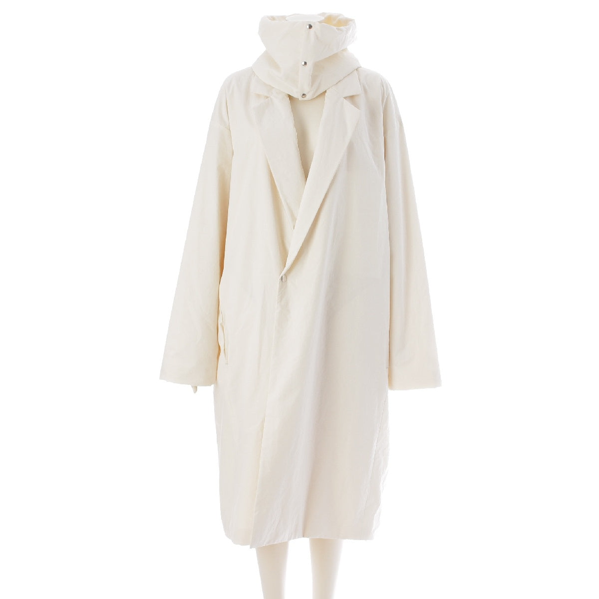 ATON 21AW Nylon Long Chester coat outer 32-08-15-08056 white F