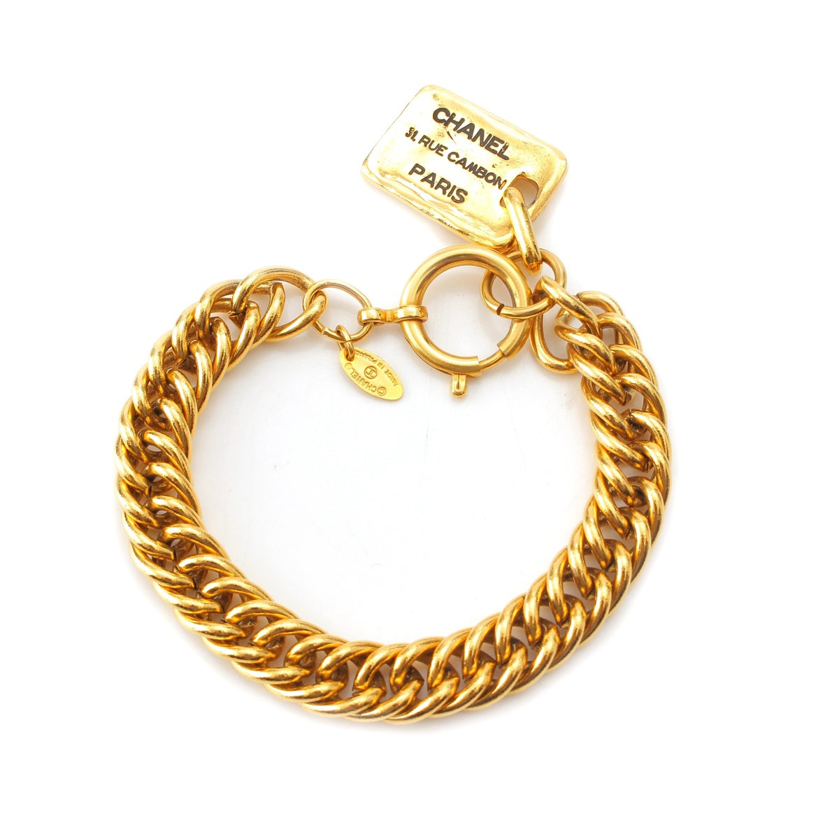 CHANEL 31 RUE CAMBON Logo Chain bracelet Accessories gold