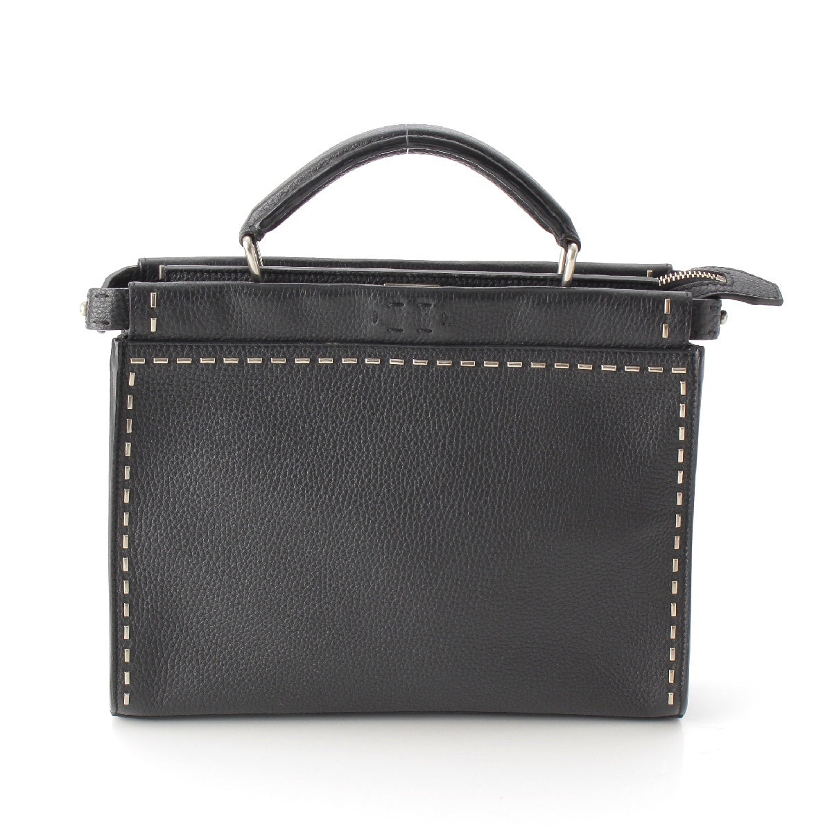 FENDI Peekaboo Celeria leather fit Handbag black