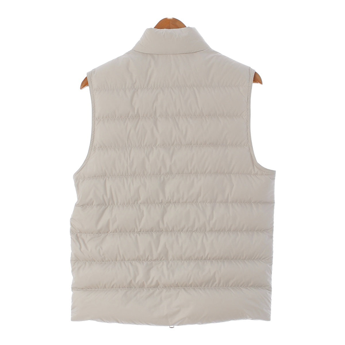 MONCLER 22 years TEROMPAN Logo patch light Down vest outer jacket H20911A00277  Off-white Greige 1