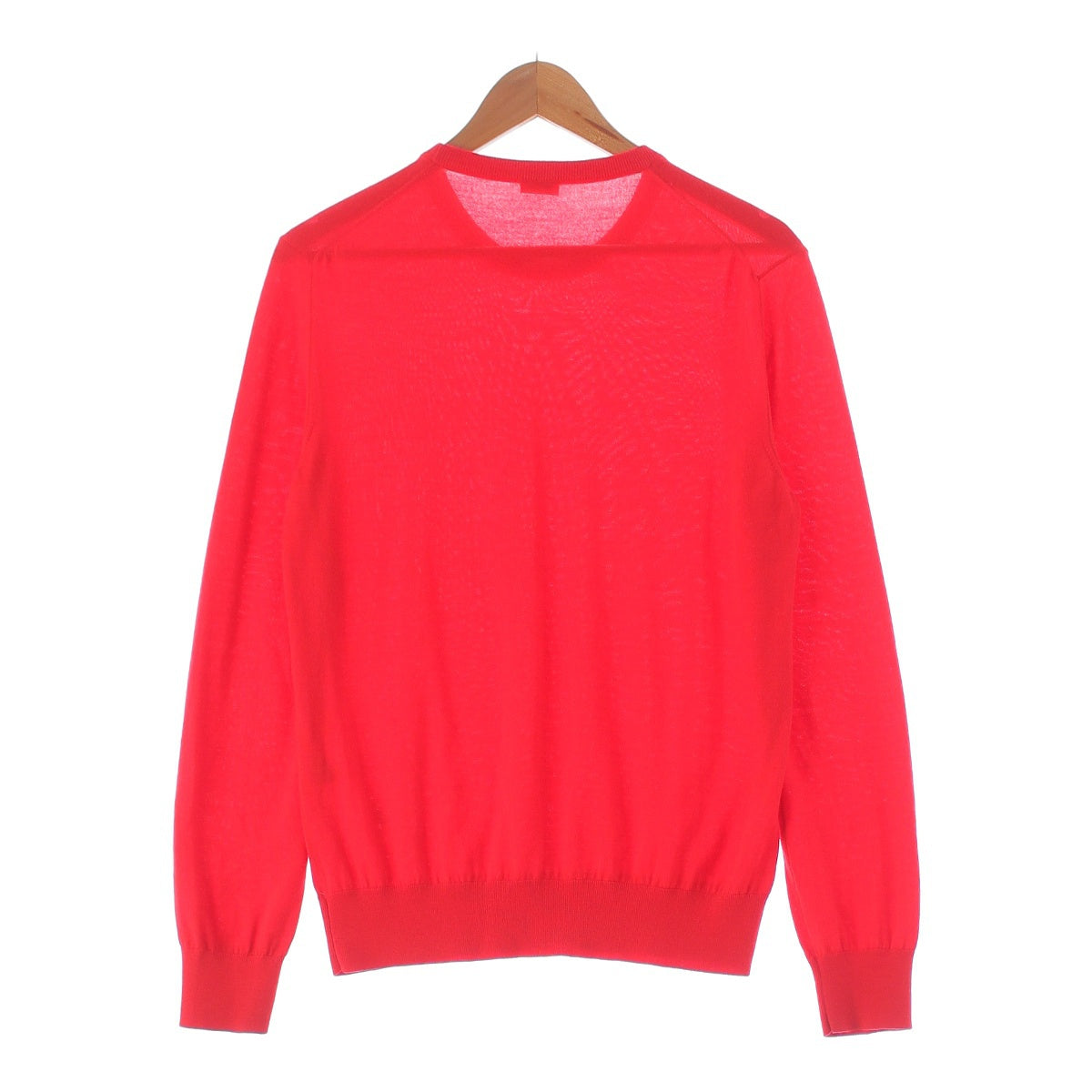 LOEWE Wool knit Anagram Long Sleeve sweater tops Red XS