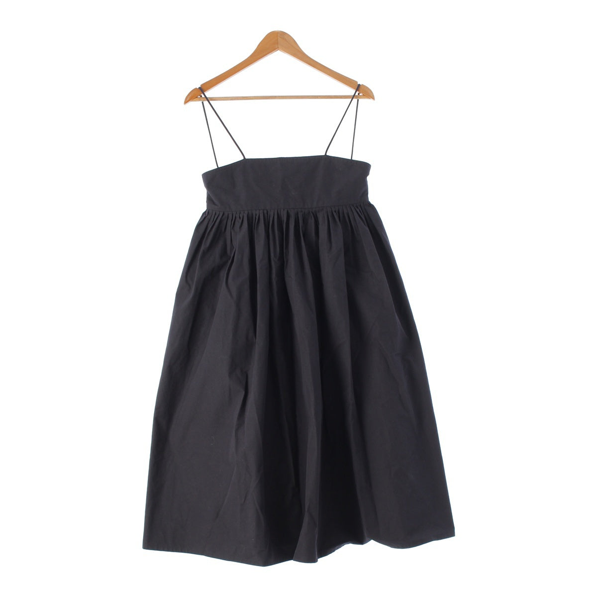 Drawer 22Stainless Steel cotton Tucked overall skirt one piece dress 6524-299-1640 black 36