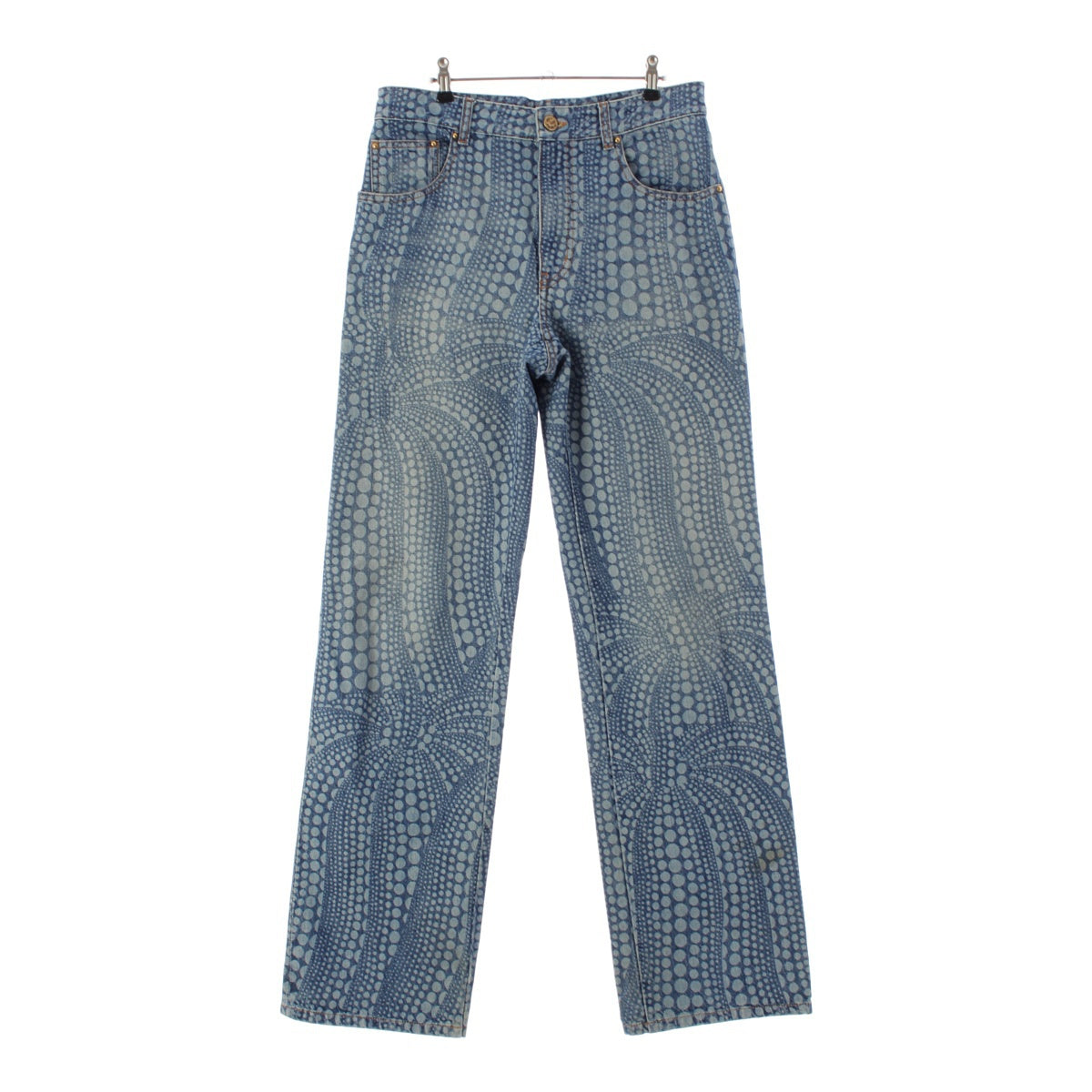 LOUIS VUITTON Yayoi Kusama Pumpkin dot cotton Denim pants Jeans bottoms HOD30W  Indigo 29