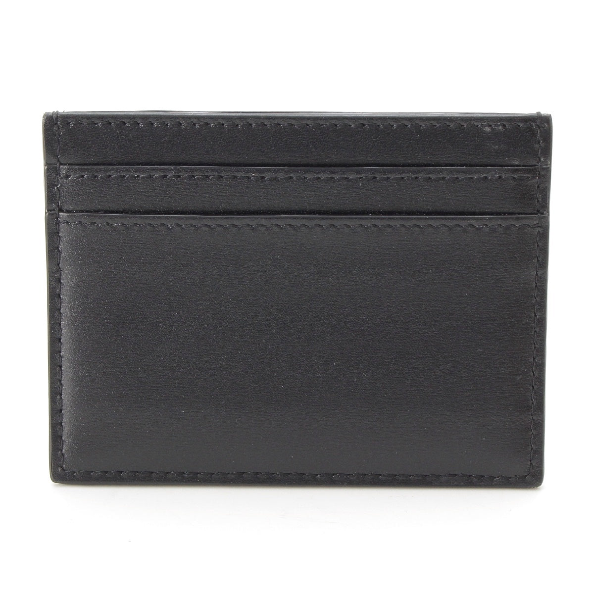 SAINT LAURENT leather logo Card Case name card holder 375946 black