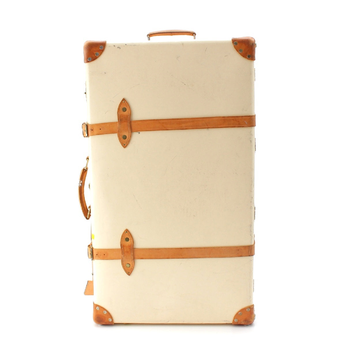 GLOBE TROTTER Safari XL Vulcanized Fiberboard Two wheels suitcase Carry Bag Ivory