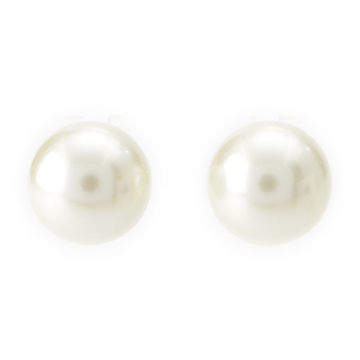 Christian Dior Gold Plated Tribal F Pearl 2way Pierce Earring accessories white