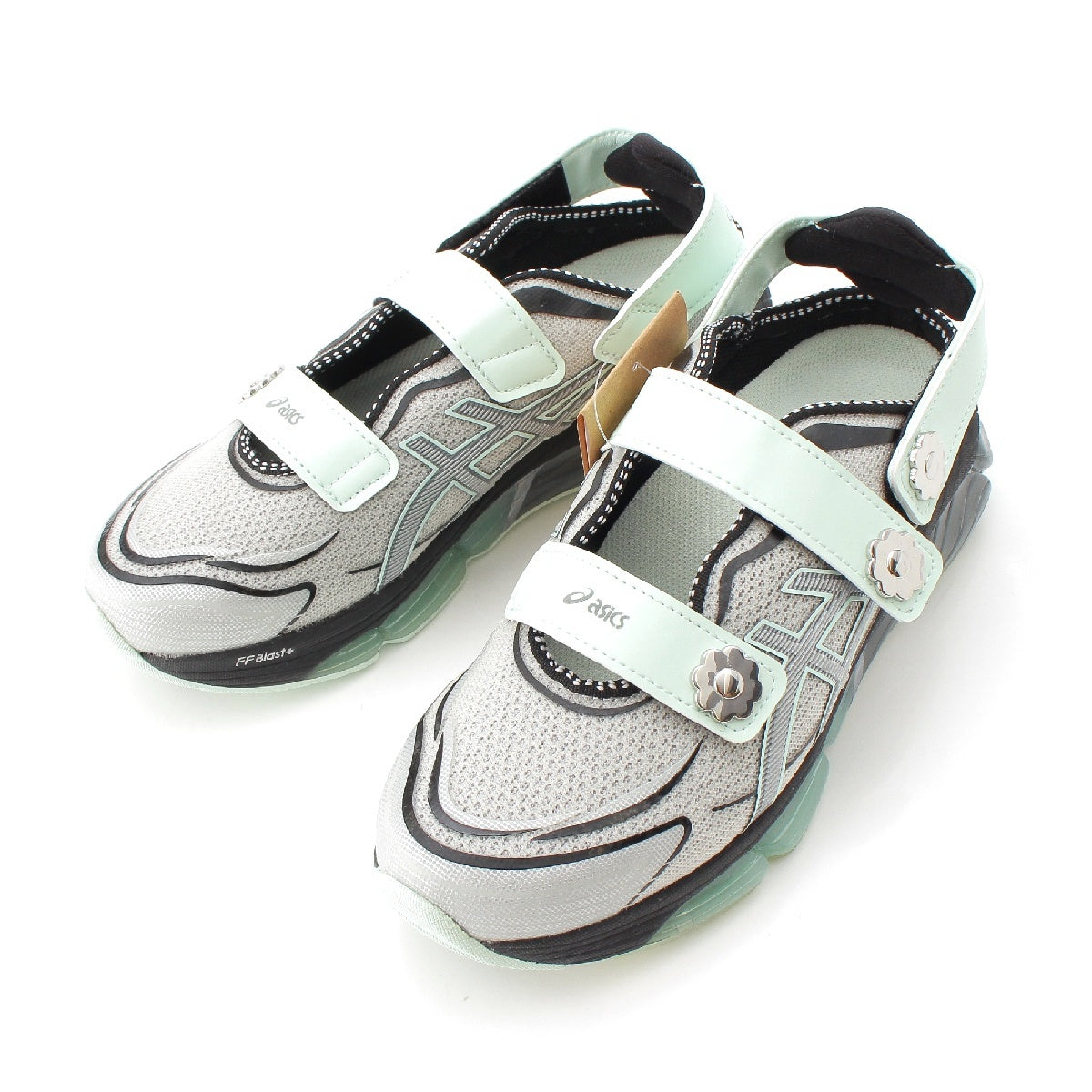 Cecilie Bahnsen × ASICS GEL-QUANTUM 360 VIII Low top sneakers Strap sandals 1203A638.020 Silver Clearly Aqua 24