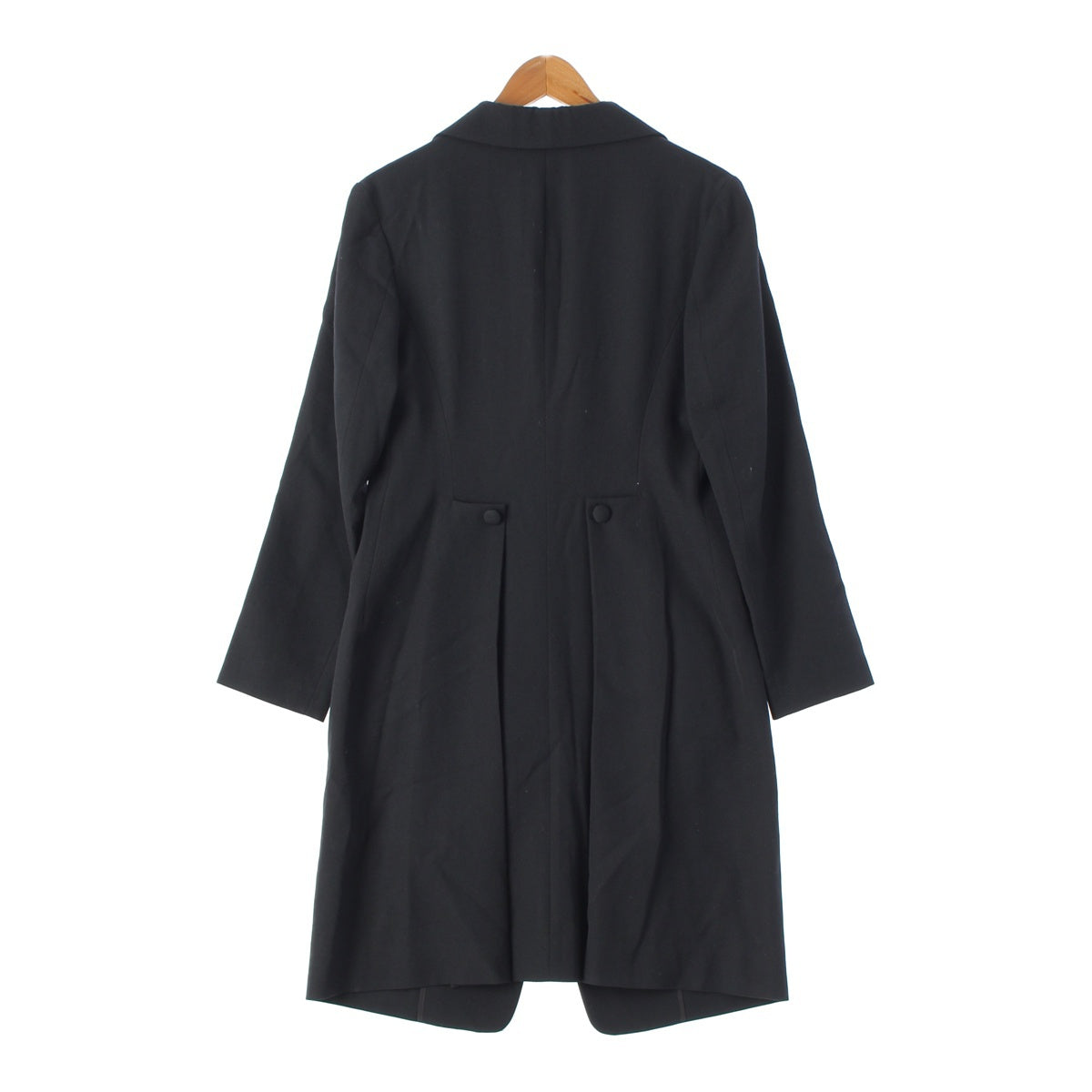 Yohji Yamamoto Plus Noir +noir wool 2B modified Chester long coat outer NX-J01-100 black 2