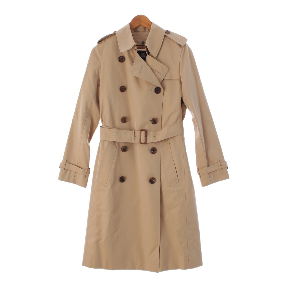 Burberry London cotton Lined Nova check belt trench coat outer FRD88-170-51 beige 40