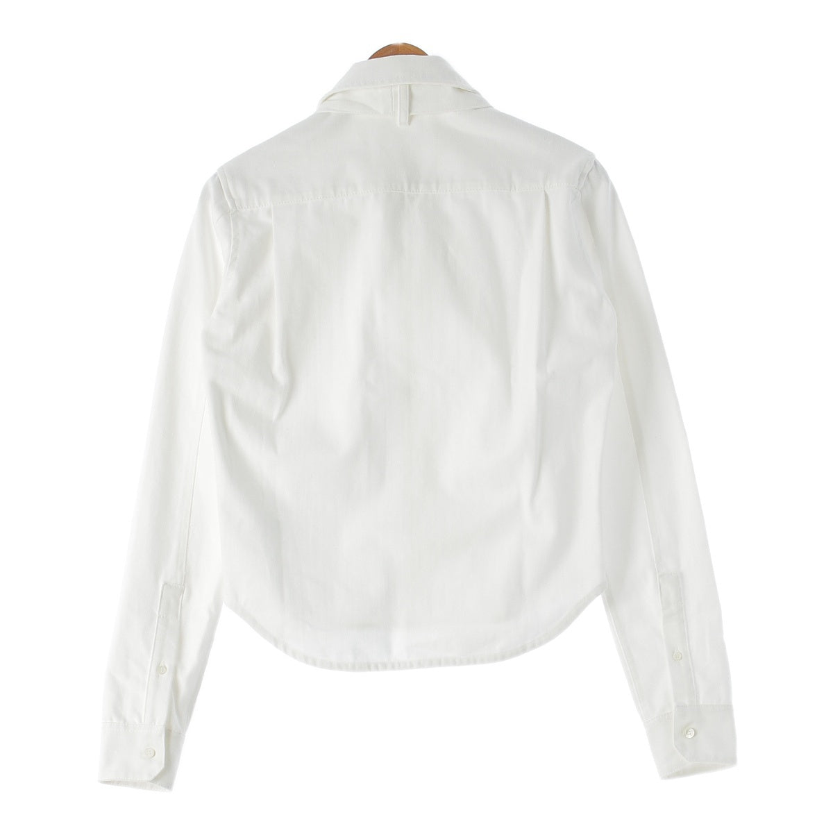 LOEWE 24AW cotton Denim Bow Long sleeve shirt tops S359Y1DX10 white 32