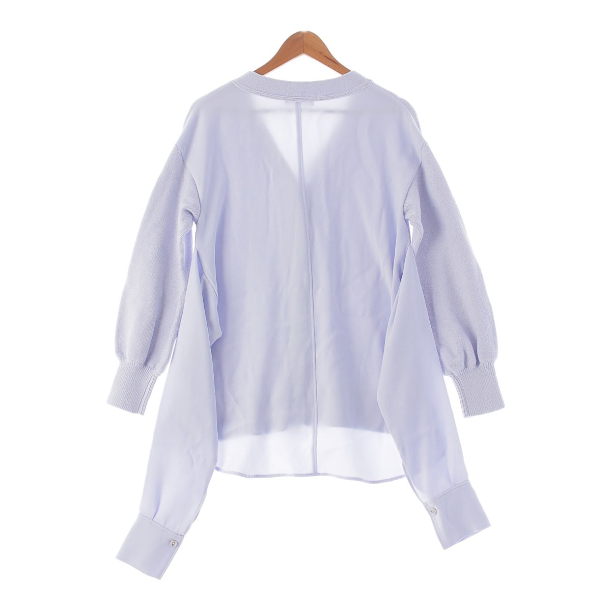 ADEAM 21 years cotton Fabric change obi cardigan Tops sweaters 42063 Light Blue Lilac S