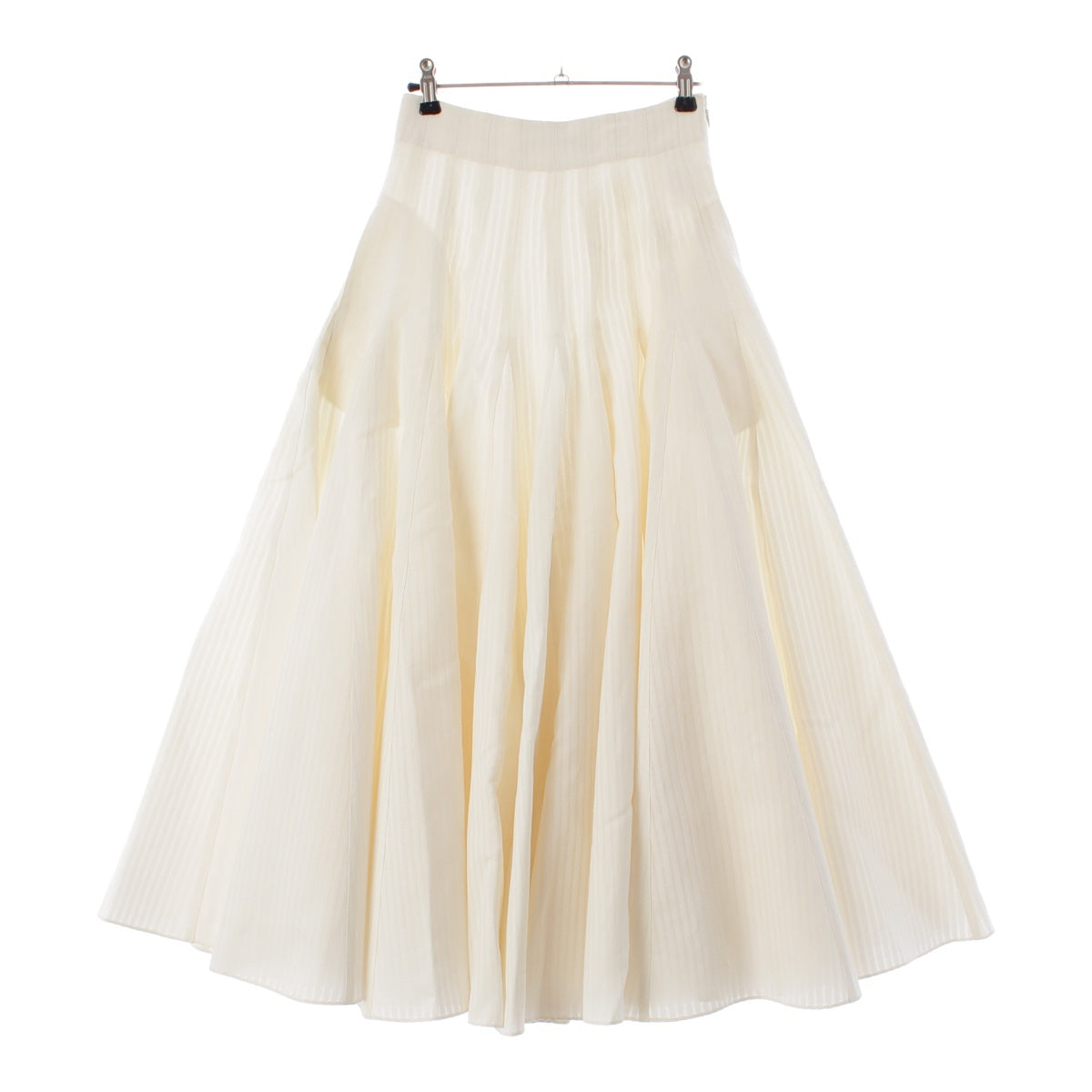 Christian Dior 22 years silk cotton skirt flare skirt 211J12A7154 Ivory 38