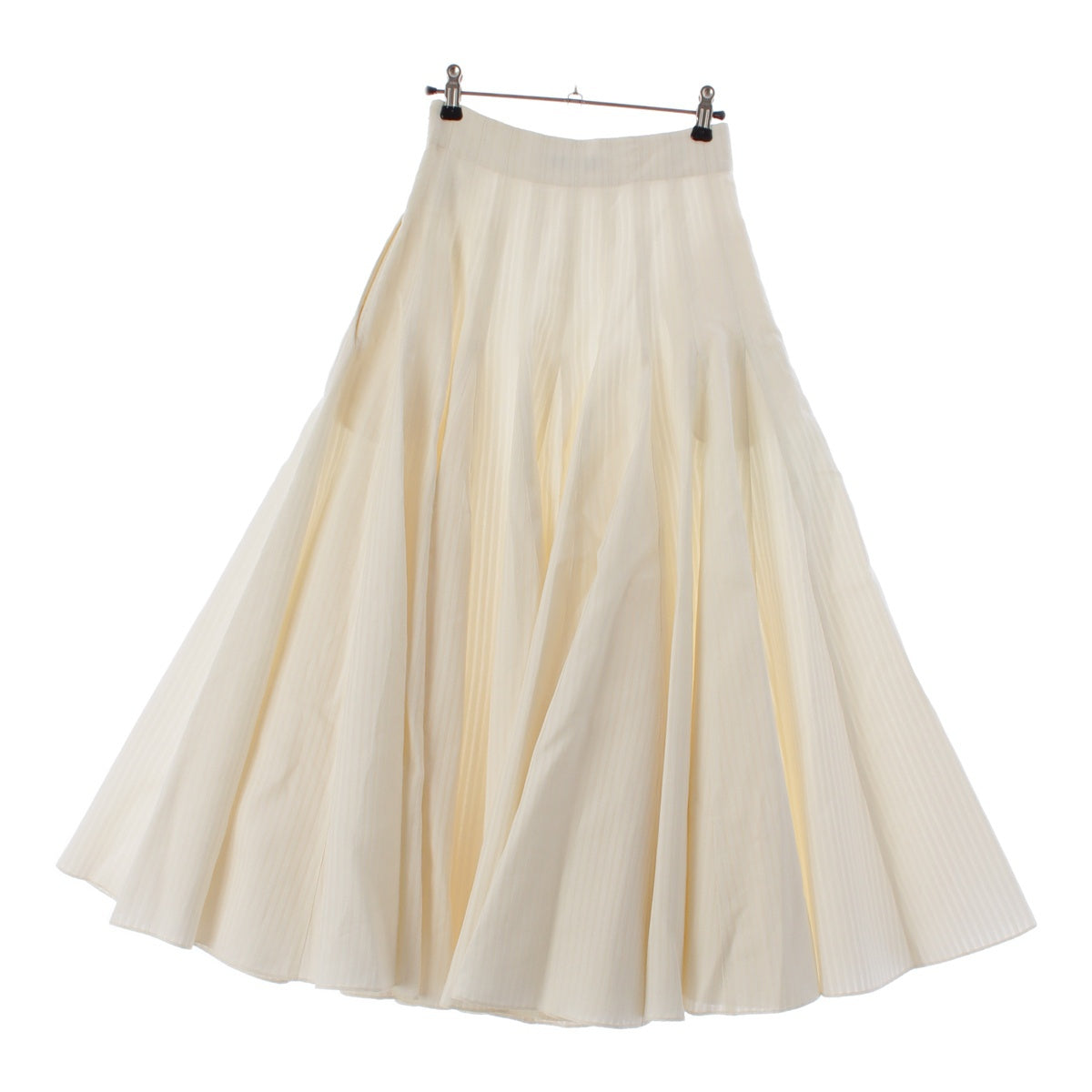 Christian Dior 22 years silk cotton skirt flare skirt 211J12A7154 Ivory 38