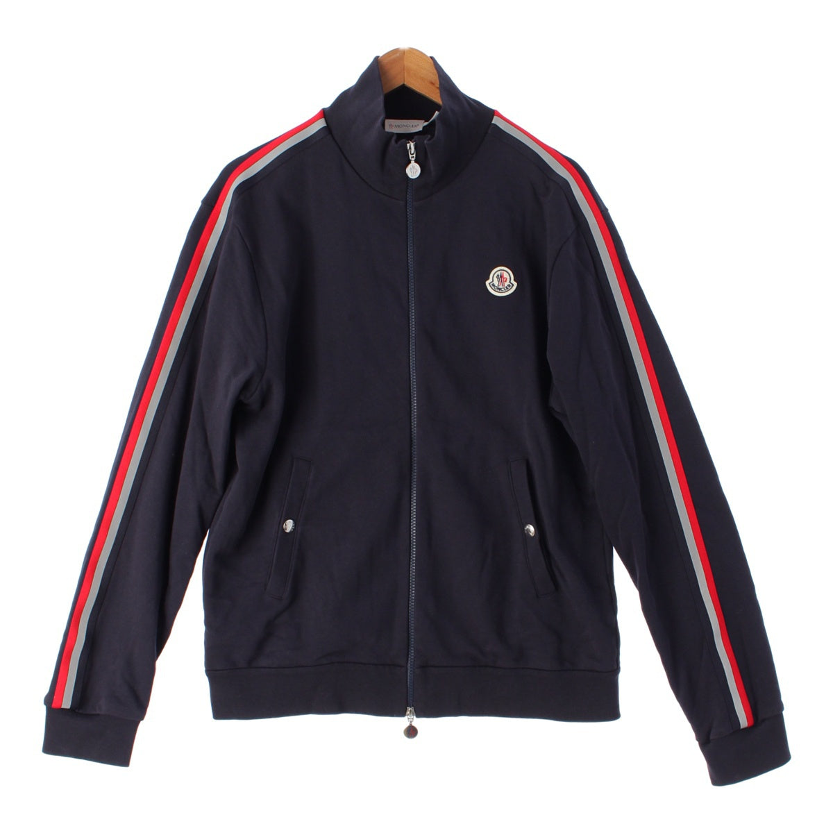 MONCLER 21 years Maglia Cadirgan cotton Line Logo Patch Zip Up Blouson Track jacket Navy XL