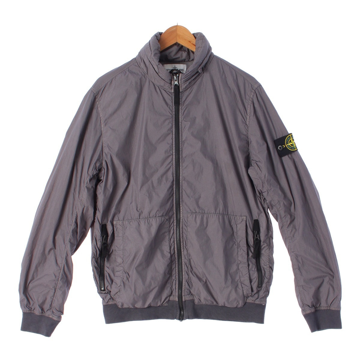 STONE ISLAND GARMENT DYED CRINKLE REPS NY Nylon jacket outer gray M