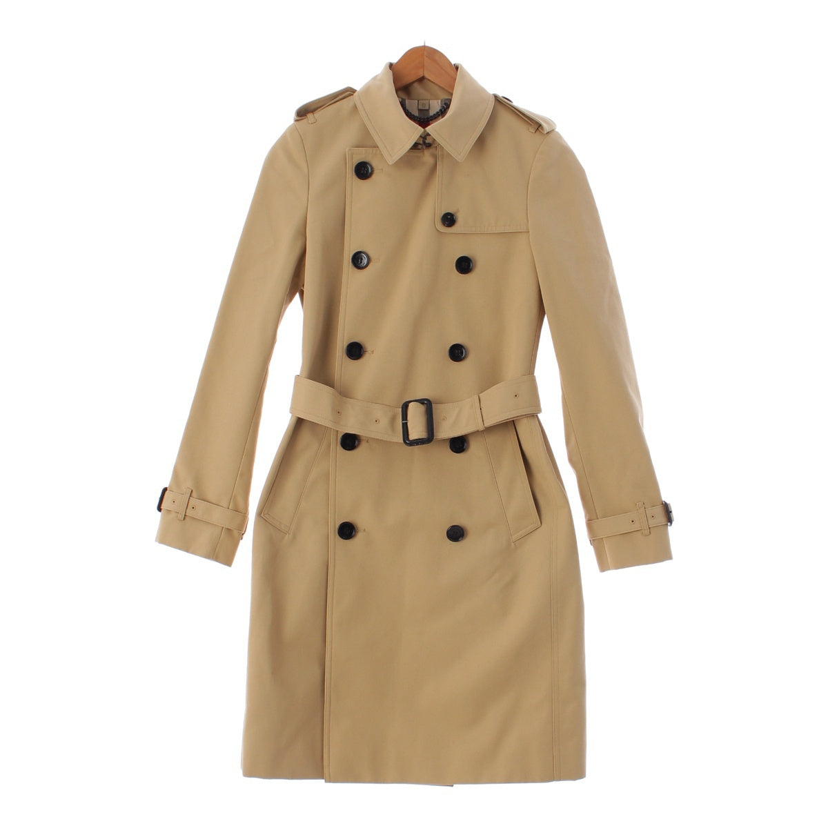 BURBERRY London England Nova check lining belt trench coat outer 8008976 beige