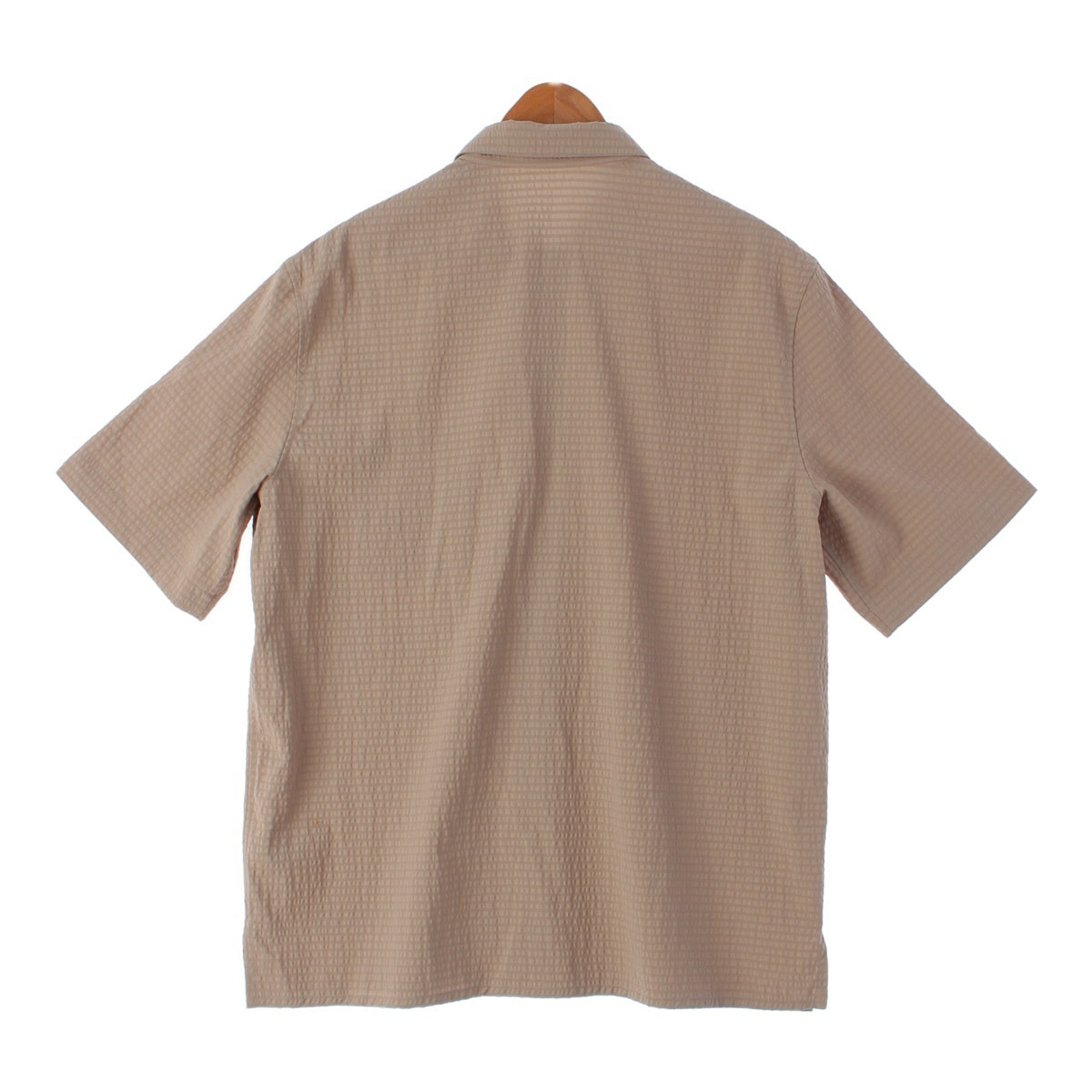 Dior Logo Seersucker Short sleeve shirt tops 033C508C810B Brown 41
