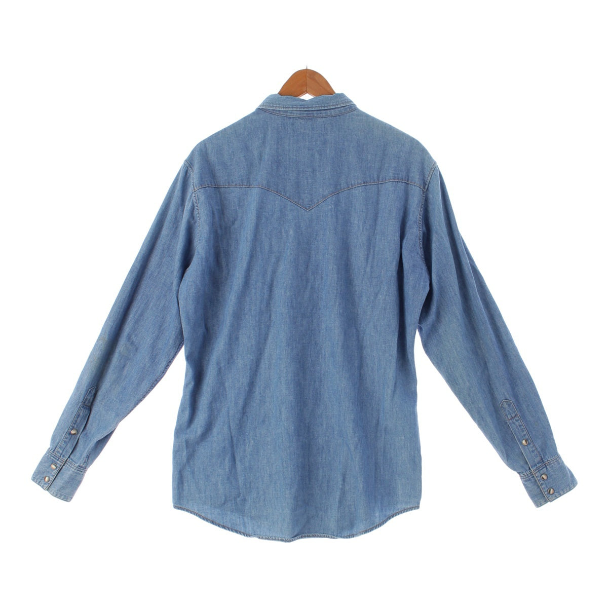 CELINE Cotton denim Western Tangaree Long sleeve shirt tops Indigo blue XL