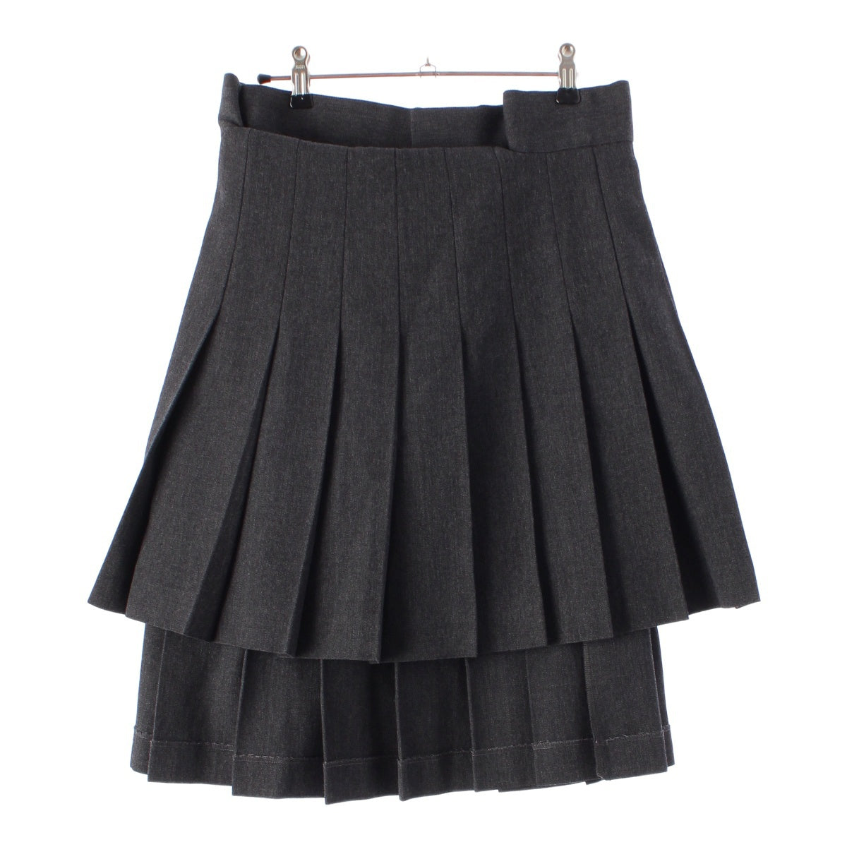 COMME des GARCONS 98AW wool Design Pleated skirt Bottoms GS-04044S gray S