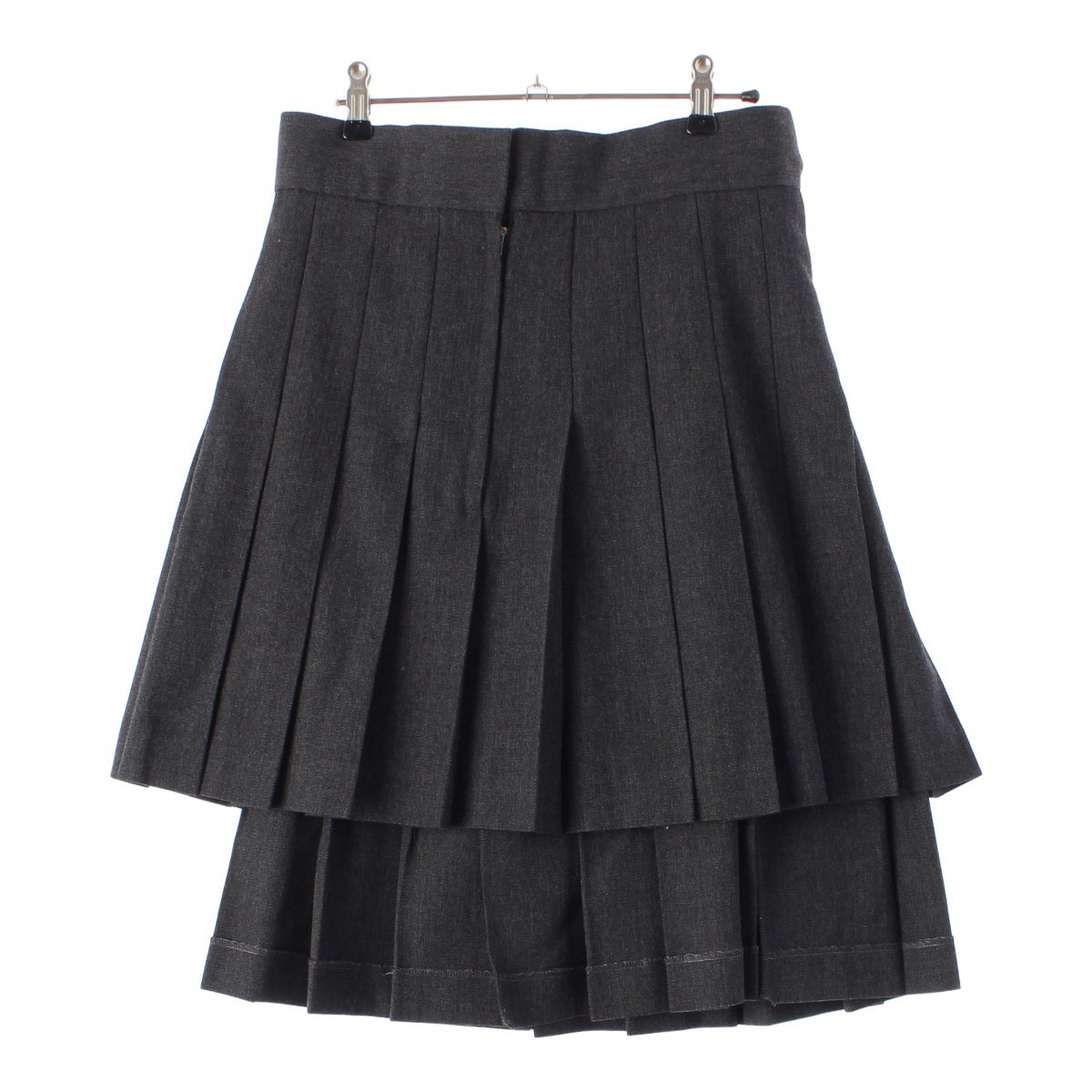 COMME des GARCONS 98AW wool Design Pleated skirt Bottoms GS-04044S gray S